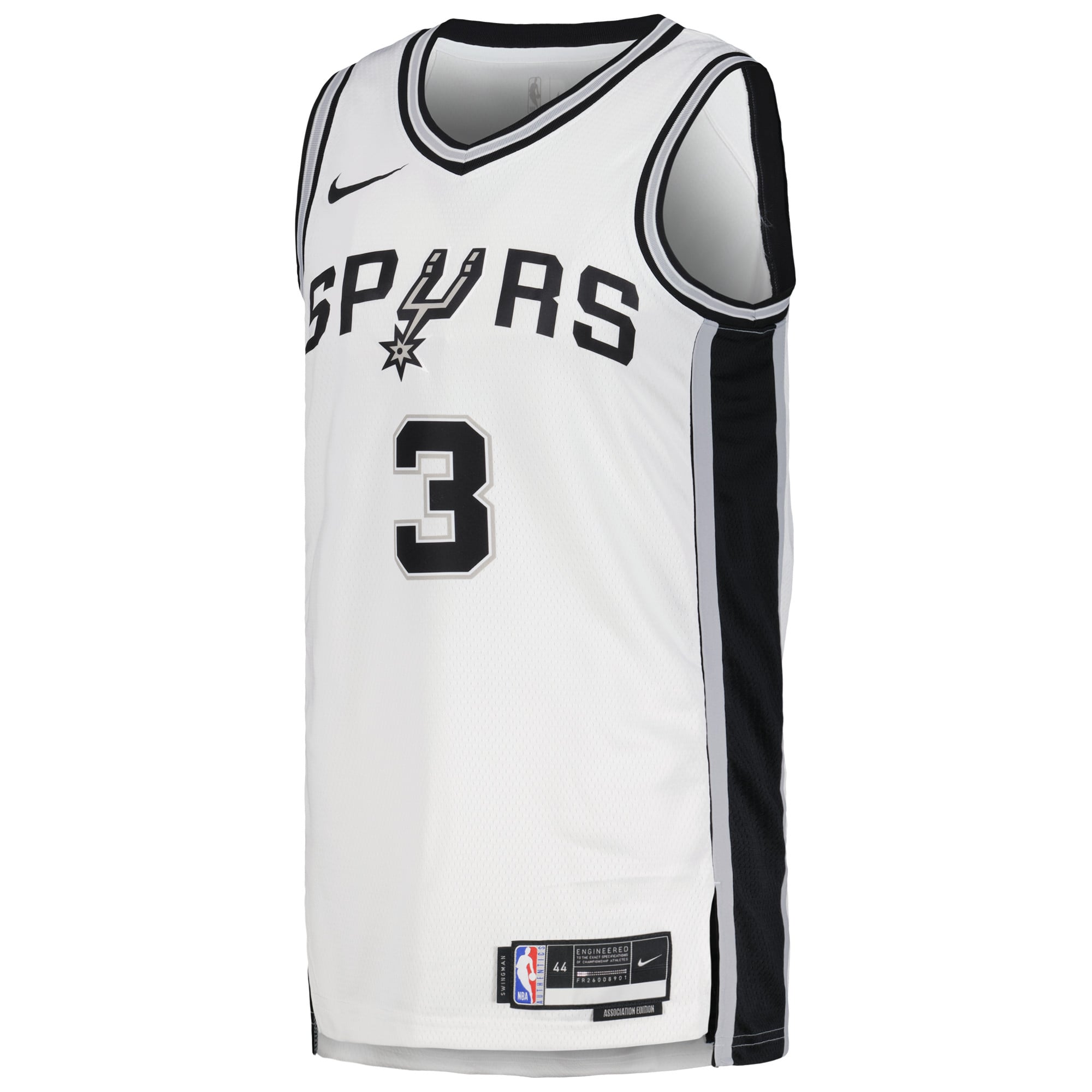 Keldon Johnson San Antonio Spurs Unisex Swingman Jersey - Association Edition - White - Image 3