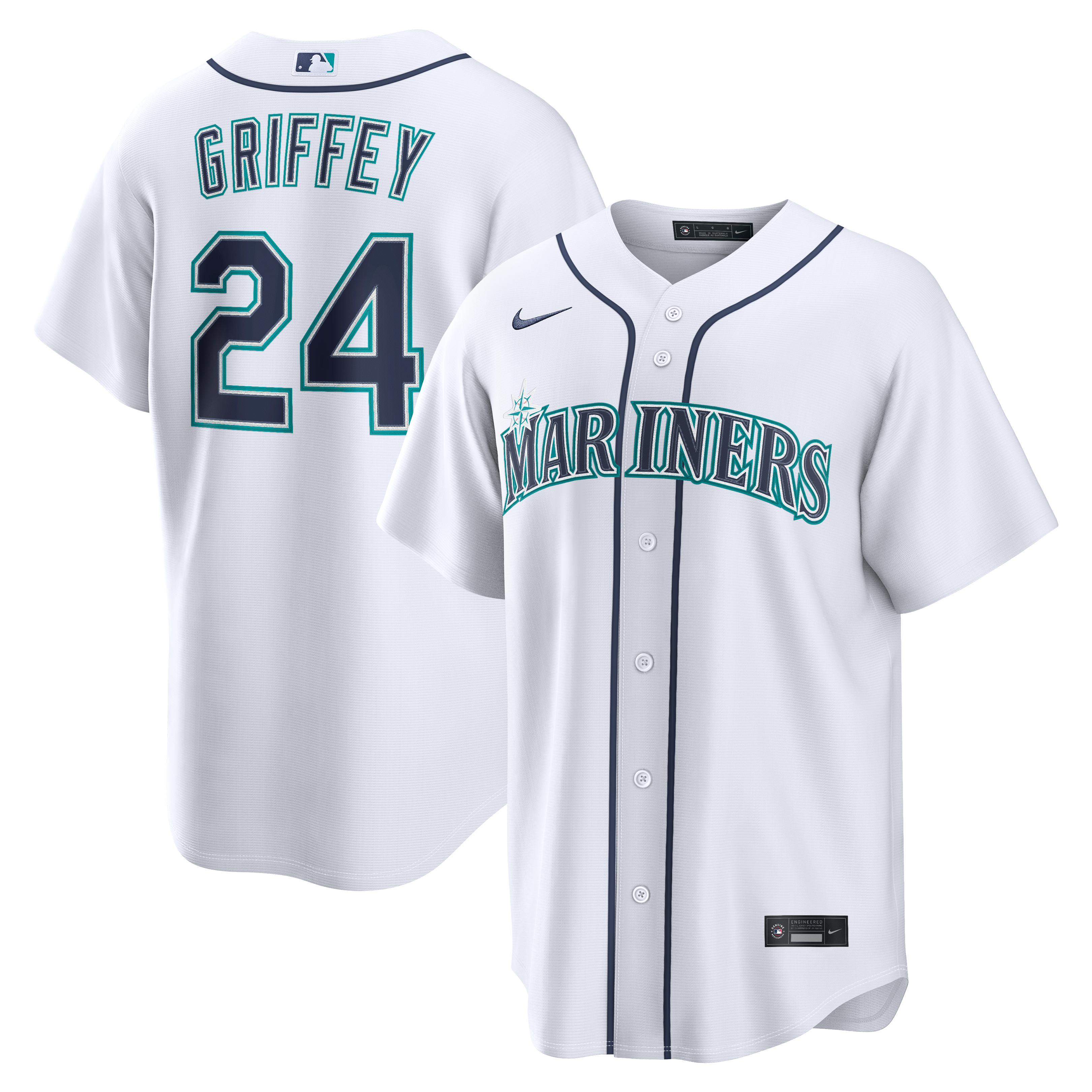Ken Griffey Jr. Seattle Mariners Home Jersey - White