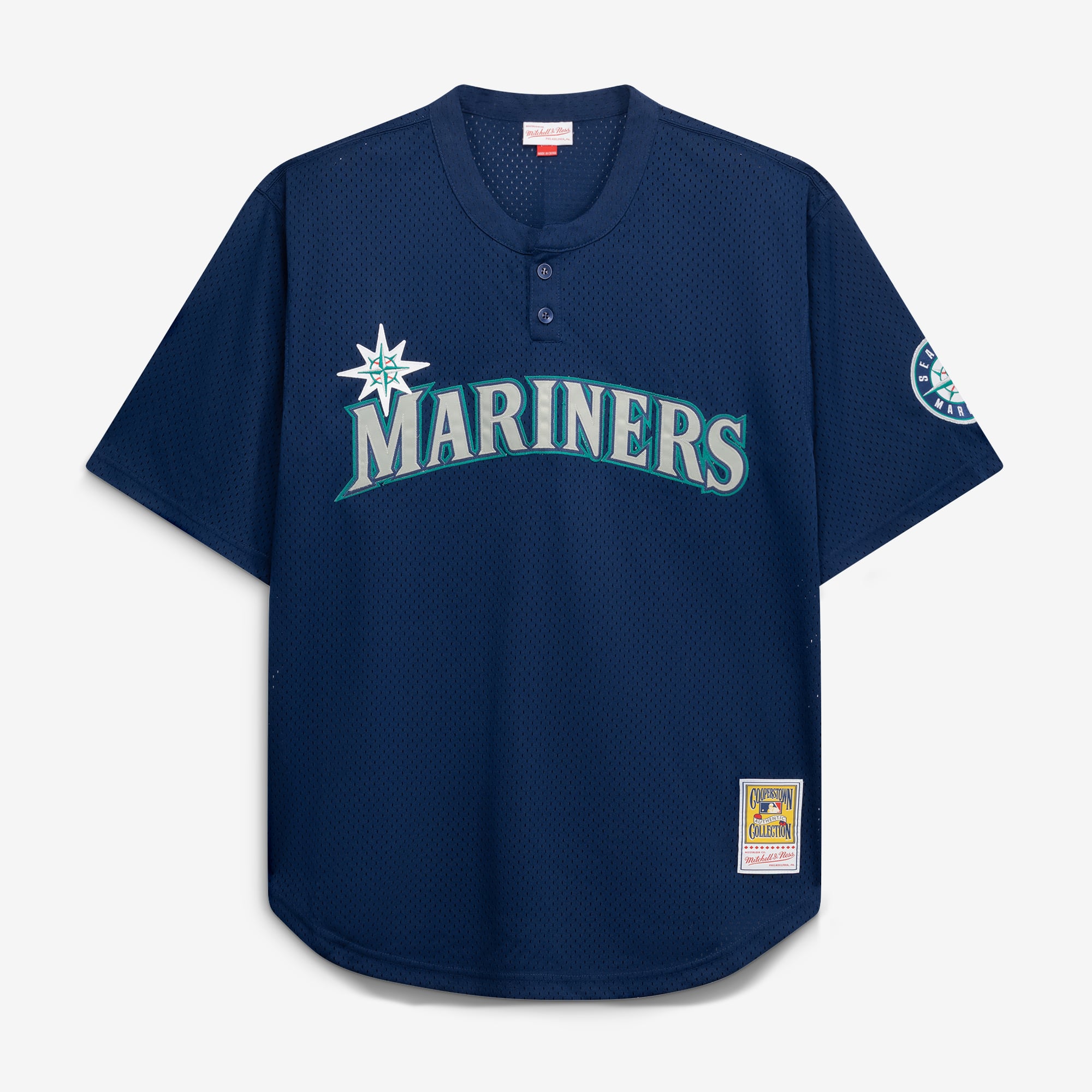 Ken Griffey Jr. Seattle Mariners Big & Tall Cooperstown Collection Mesh Batting Practice Jersey - Navy - Image 3