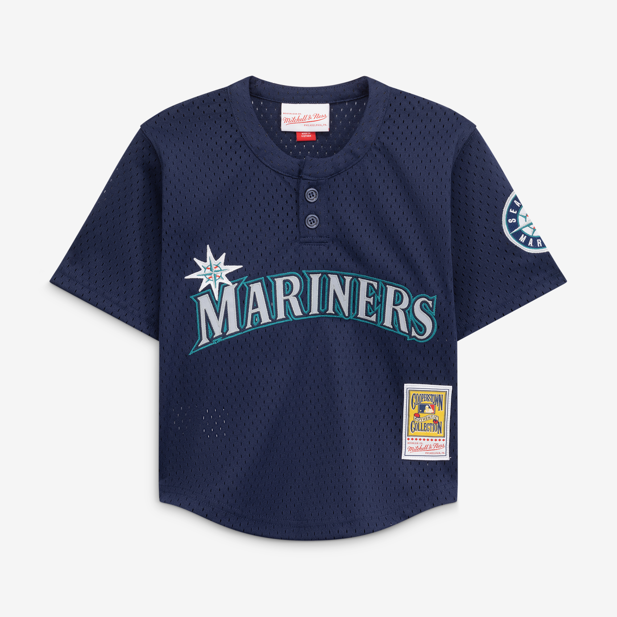 Ken Griffey Jr. Seattle Mariners Preschool Cooperstown Collection Mesh Batting Practice Jersey - Navy - Image 3