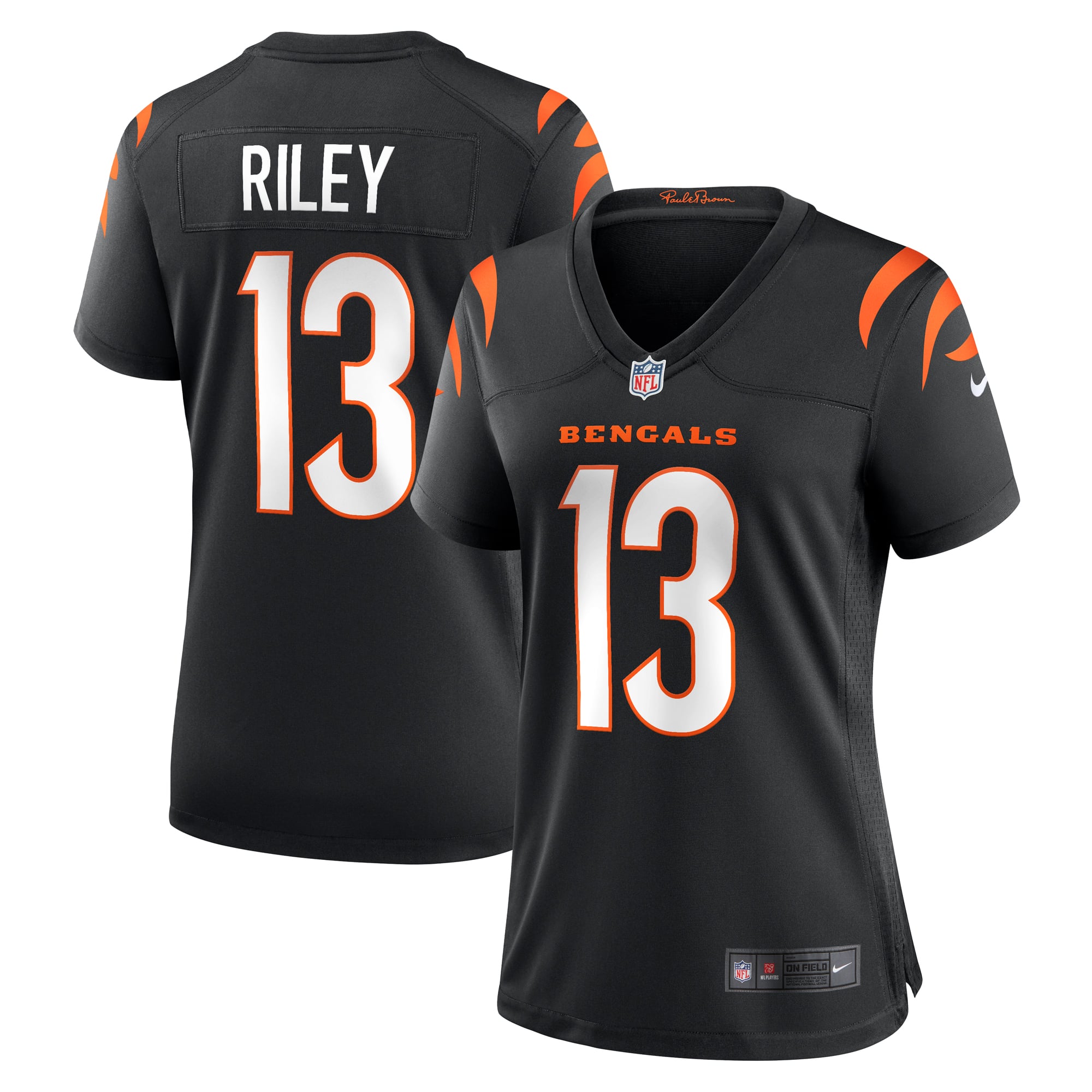 Ken Riley Cincinnati Bengals Women's Retired Player Game Jersey - Black - Image 2