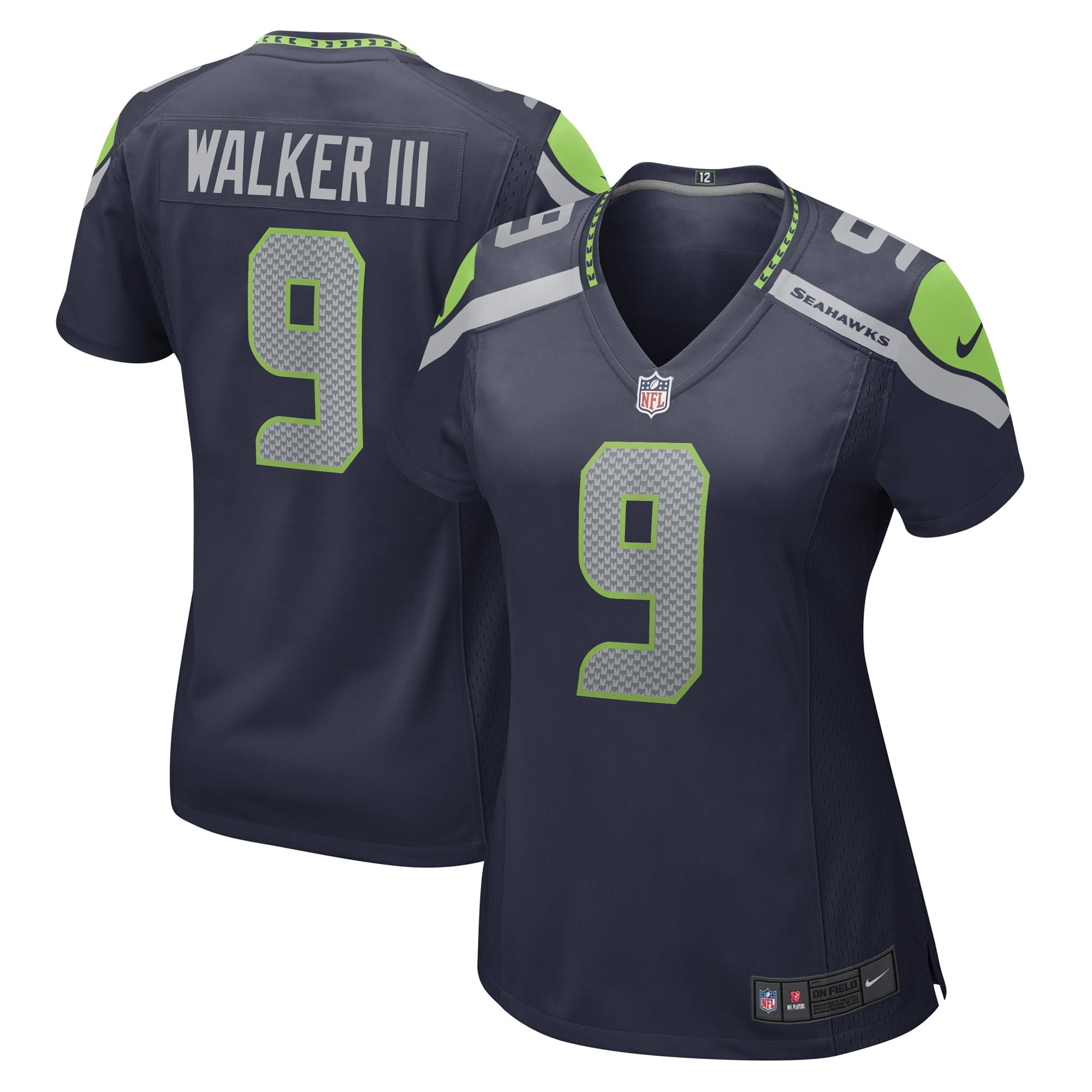 Kenneth Walker III Seattle Seahawks Women's Player Jersey - Navy - College Navy - Image 2