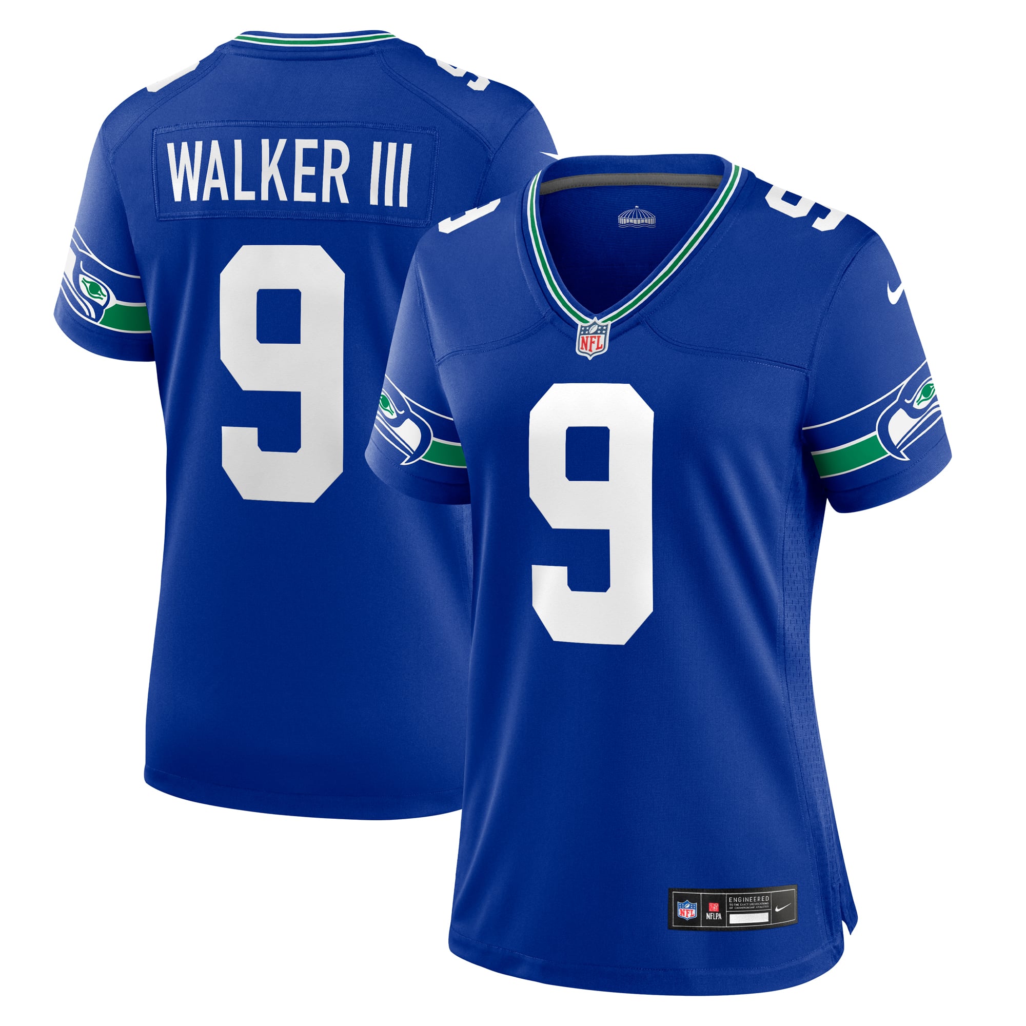 Kenneth Walker III Seattle Seahawks Women's Player Jersey - Navy - Royal - Image 2