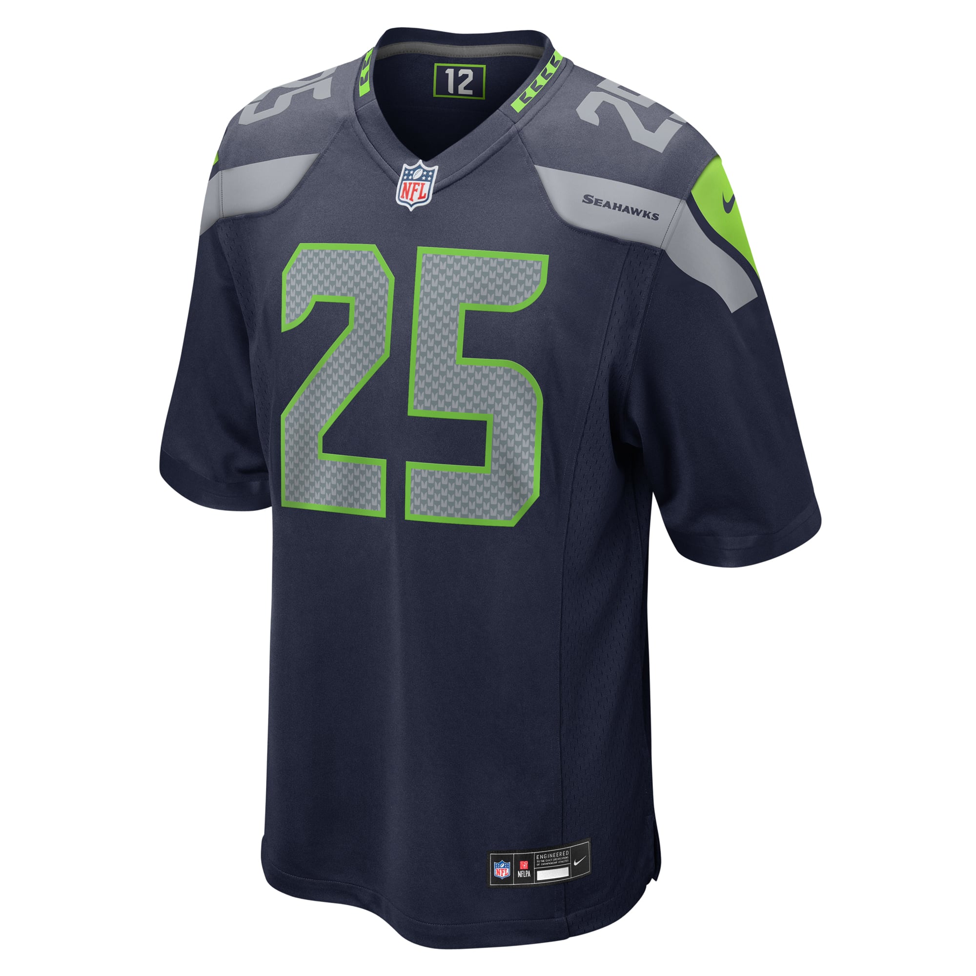 Kenny McIntosh Seattle Seahawks Game Jersey - College Navy - Image 3