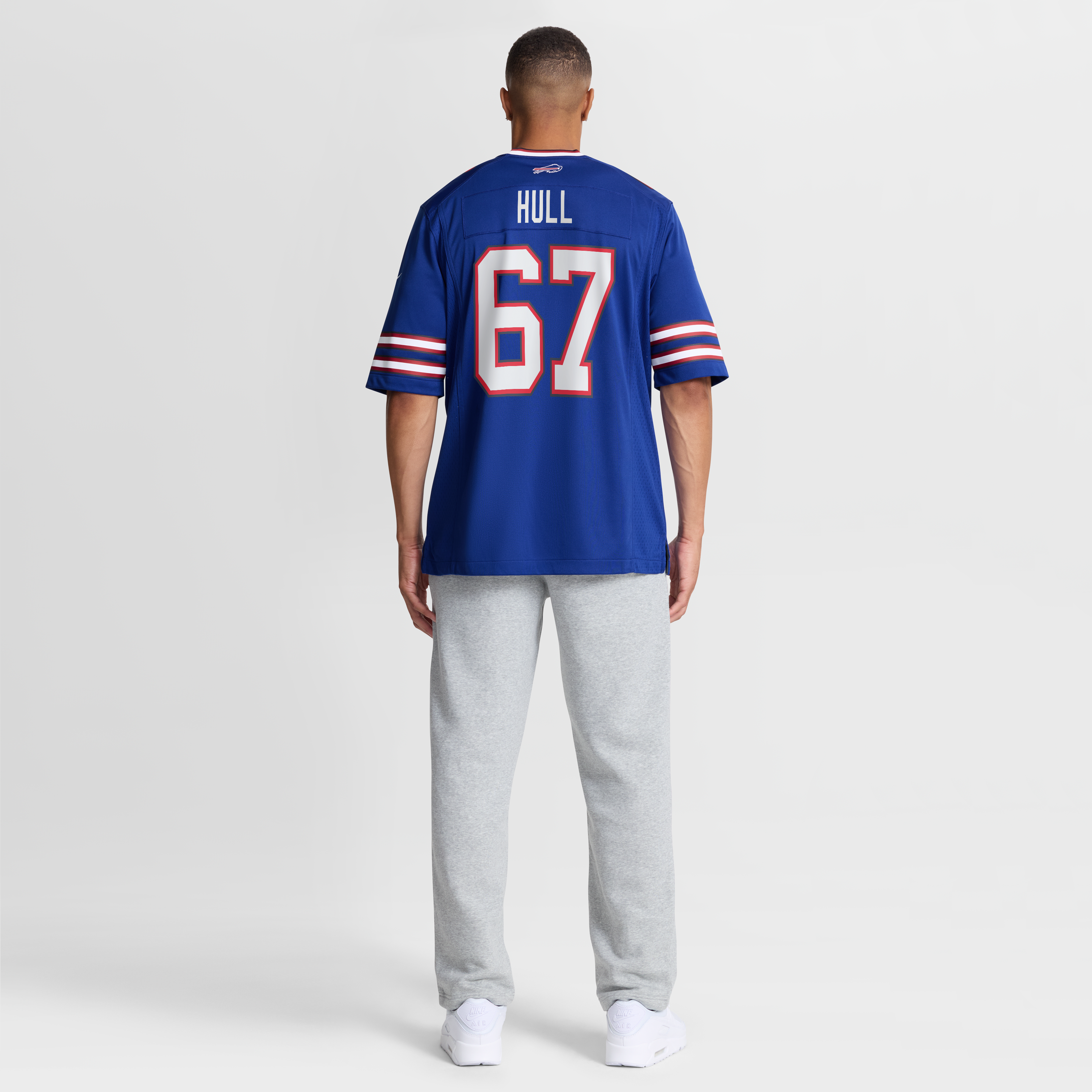 Kent Hull Buffalo Bills Game Retired Player Jersey - Royal - Image 9
