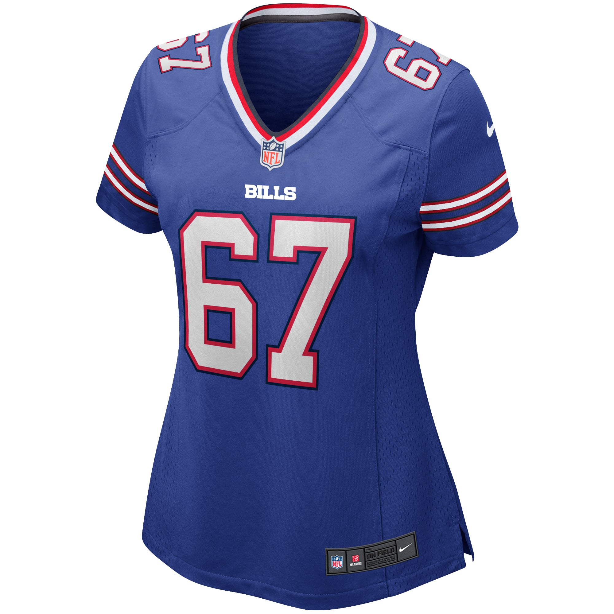 Kent Hull Buffalo Bills Women's Game Retired Player Jersey - Royal - Image 3