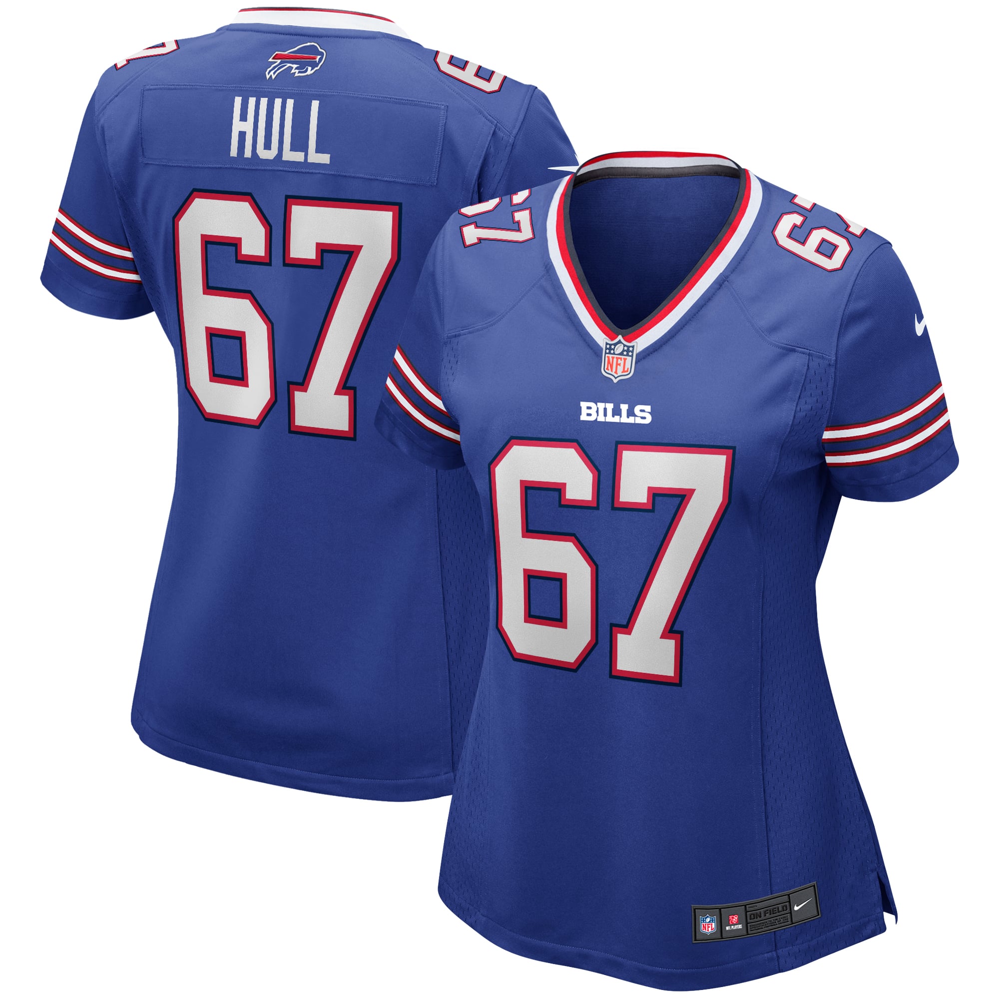 Kent Hull Buffalo Bills Women's Game Retired Player Jersey - Royal - Image 2