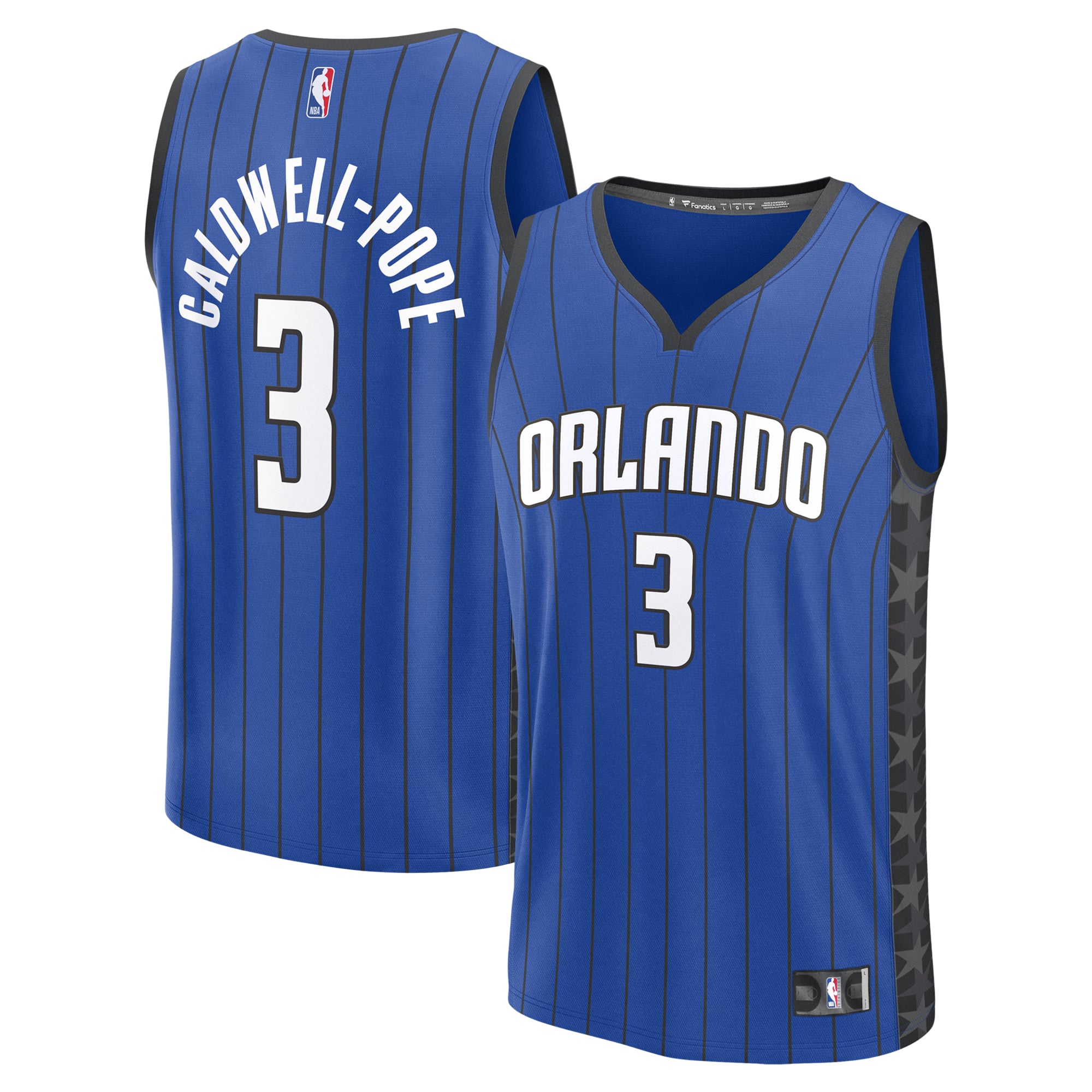 Kentavious Caldwell-Pope Orlando Magic Youth Fast Break Player Jersey - Statement Edition - Blue - Image 2