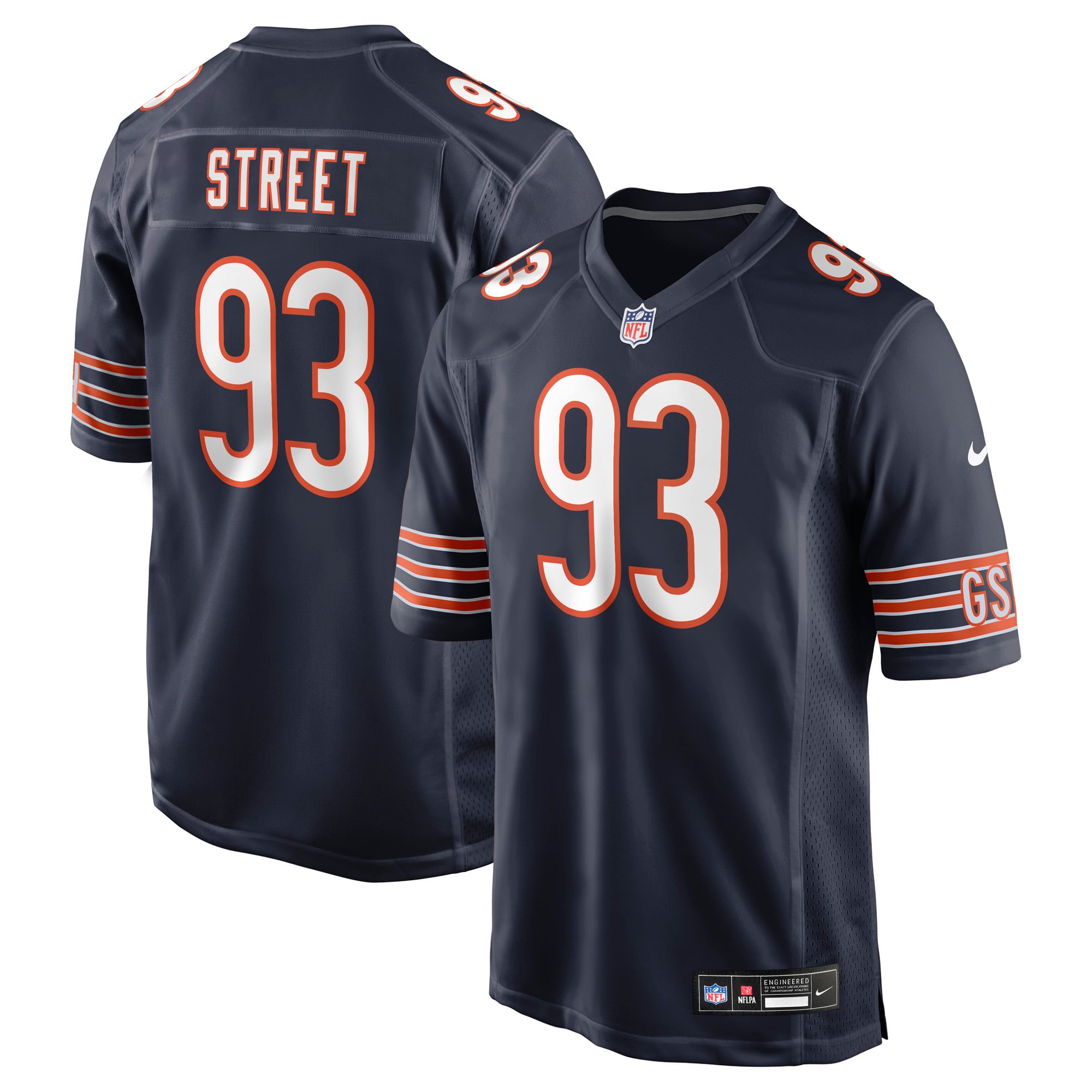 Kentavius Street Chicago Bears Team Game Jersey - Navy