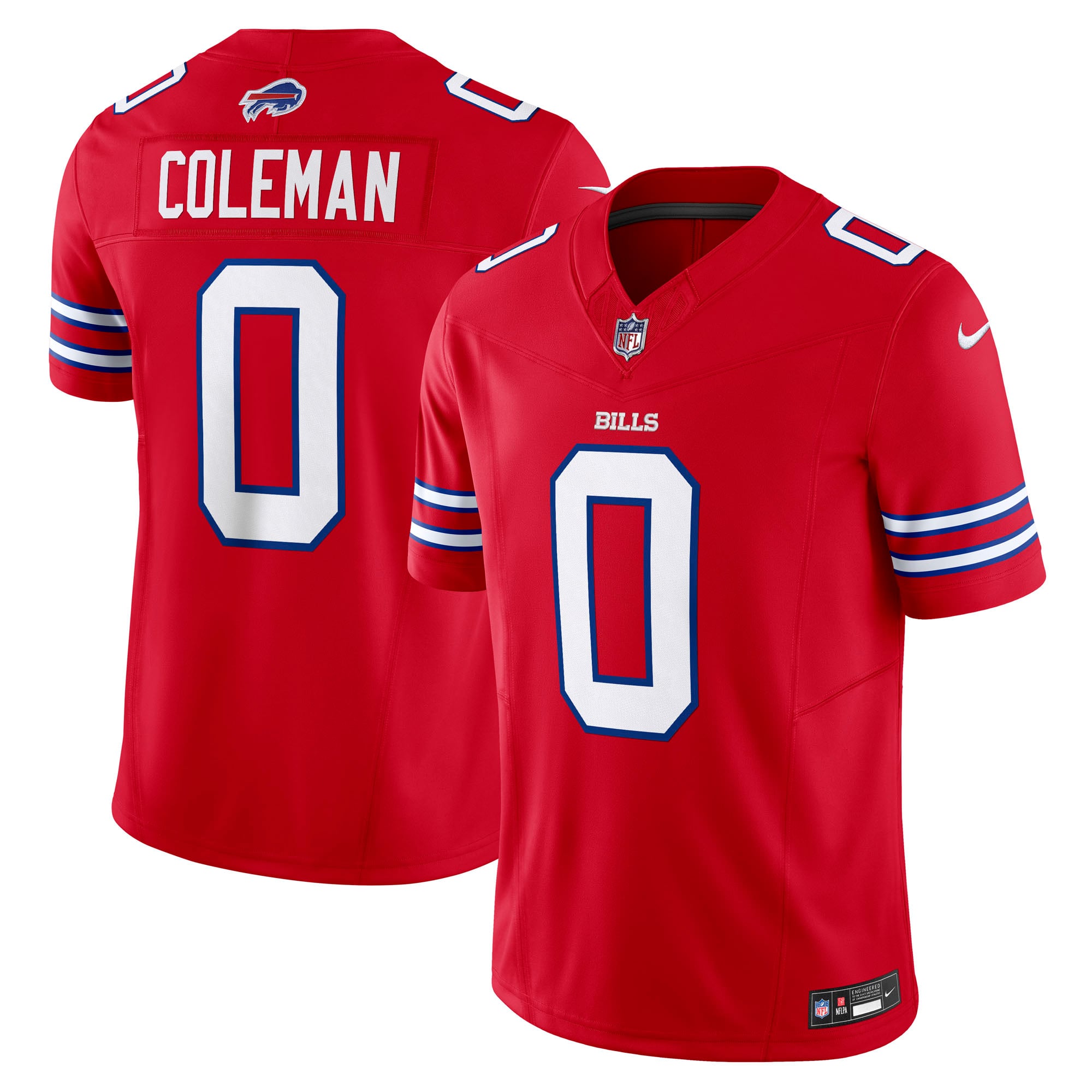 Keon Coleman Buffalo Bills Team Vapor F.U.S.E. Limited Jersey - Red - Image 2