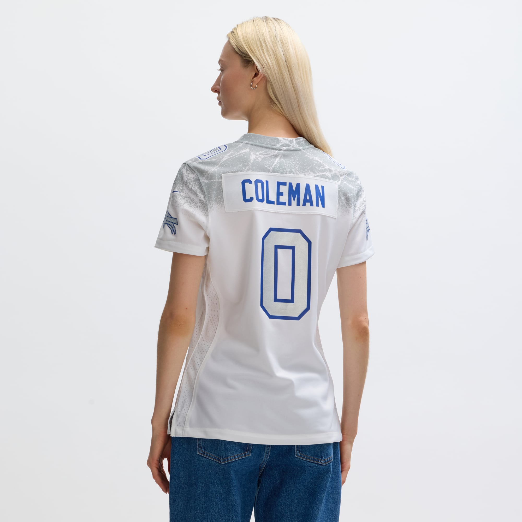 Keon Coleman Buffalo Bills Women's 2025 Rivalries Collection Game Jersey - White - Image 6
