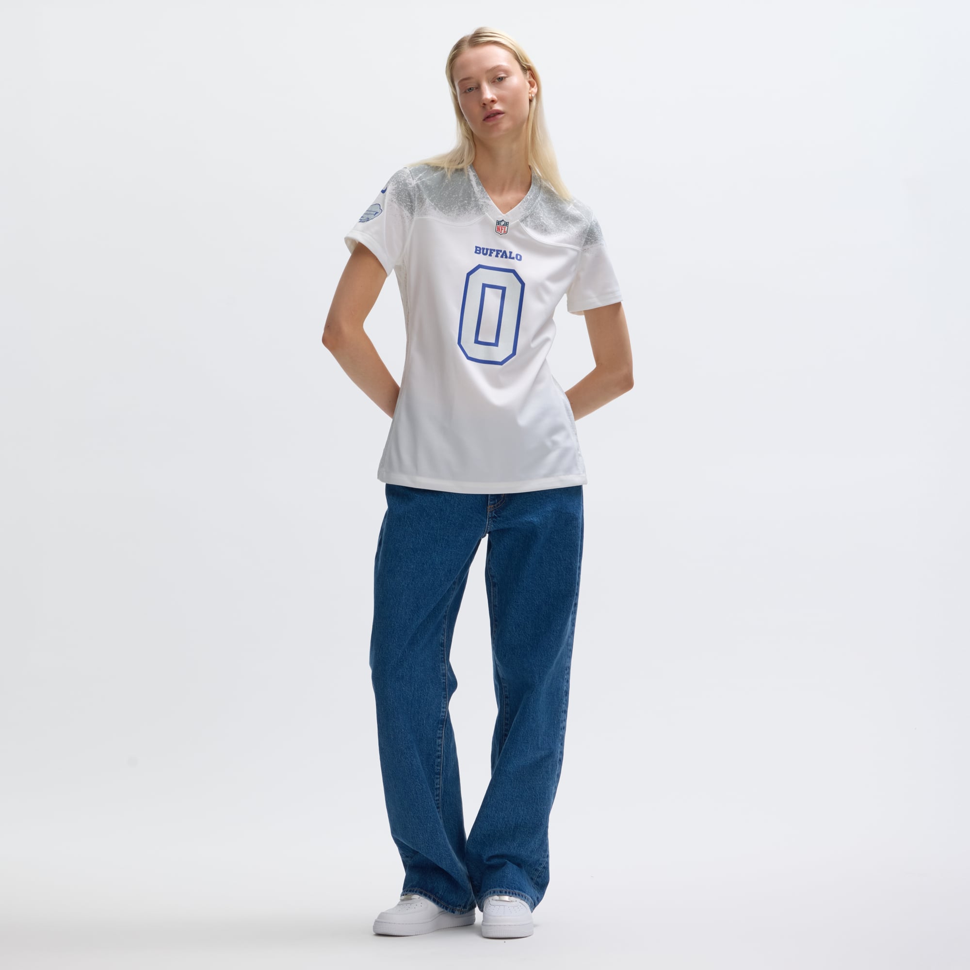 Keon Coleman Buffalo Bills Women's 2025 Rivalries Collection Game Jersey - White - Image 7