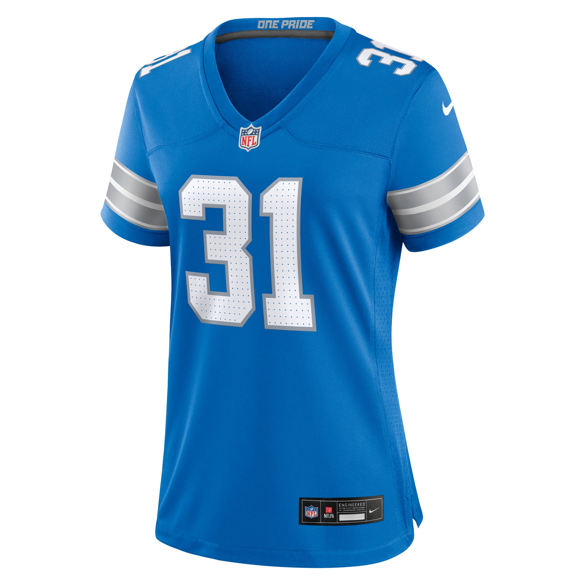 Kerby Joseph Detroit Lions Women's Team Game Jersey - Blue - Image 3