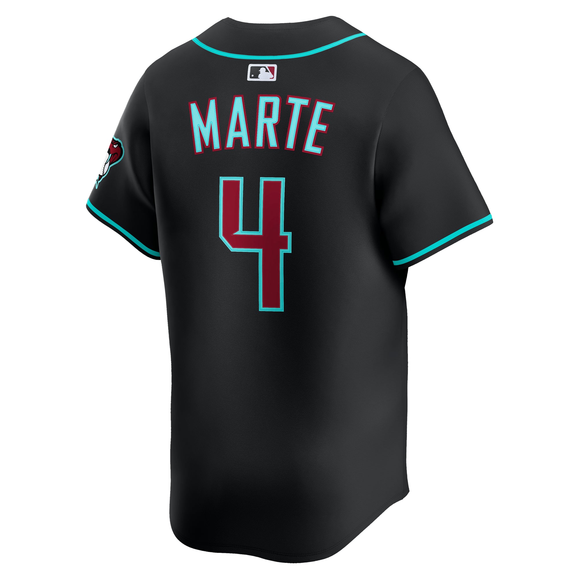 Ketel Marte Arizona Diamondbacks Alternate Limited Jersey - Black - Image 4