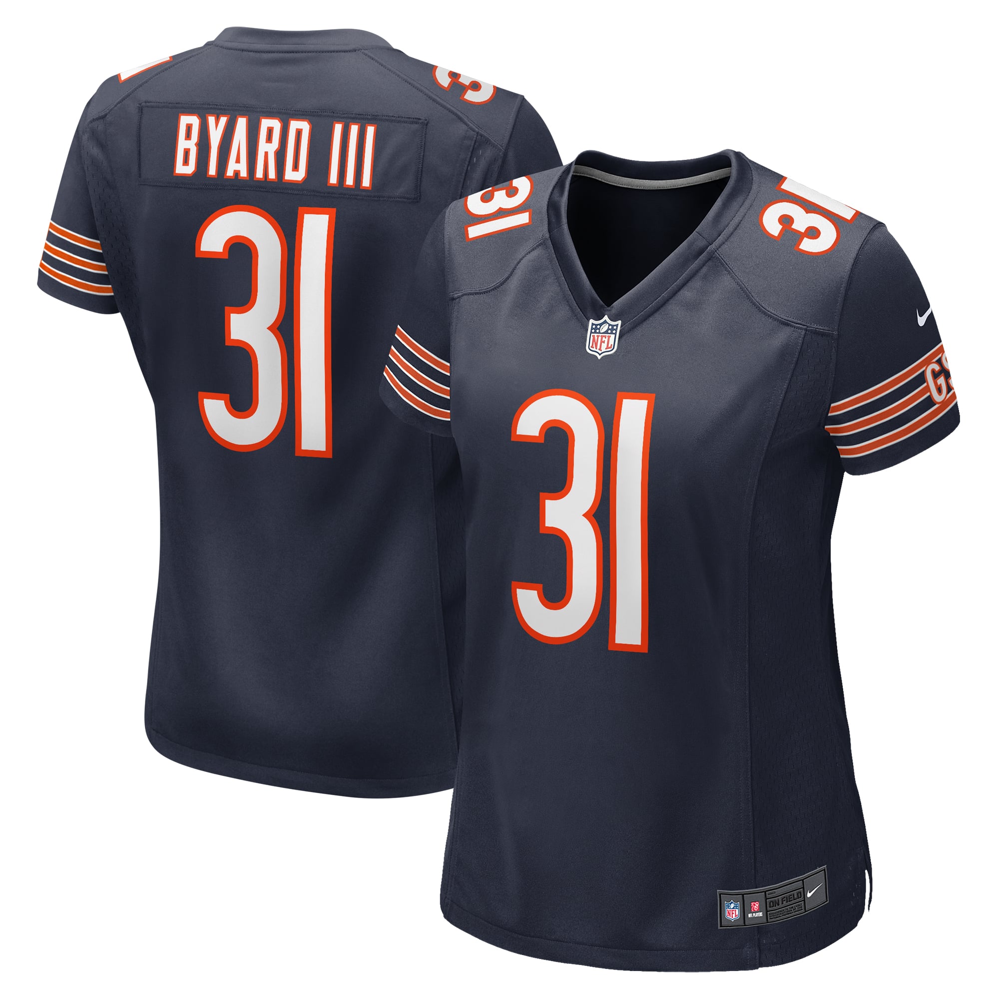 Kevin Byard III Chicago Bears Women's Game Jersey - Navy - Image 2