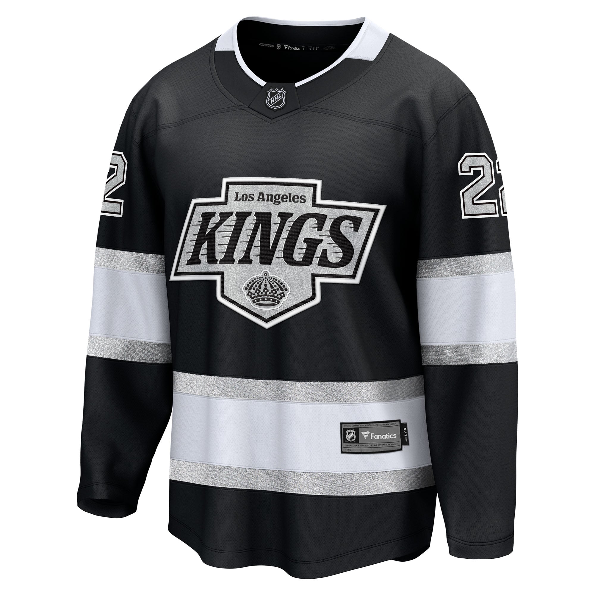 Kevin Fiala Los Angeles Kings Home Breakaway Jersey - Black - Image 3