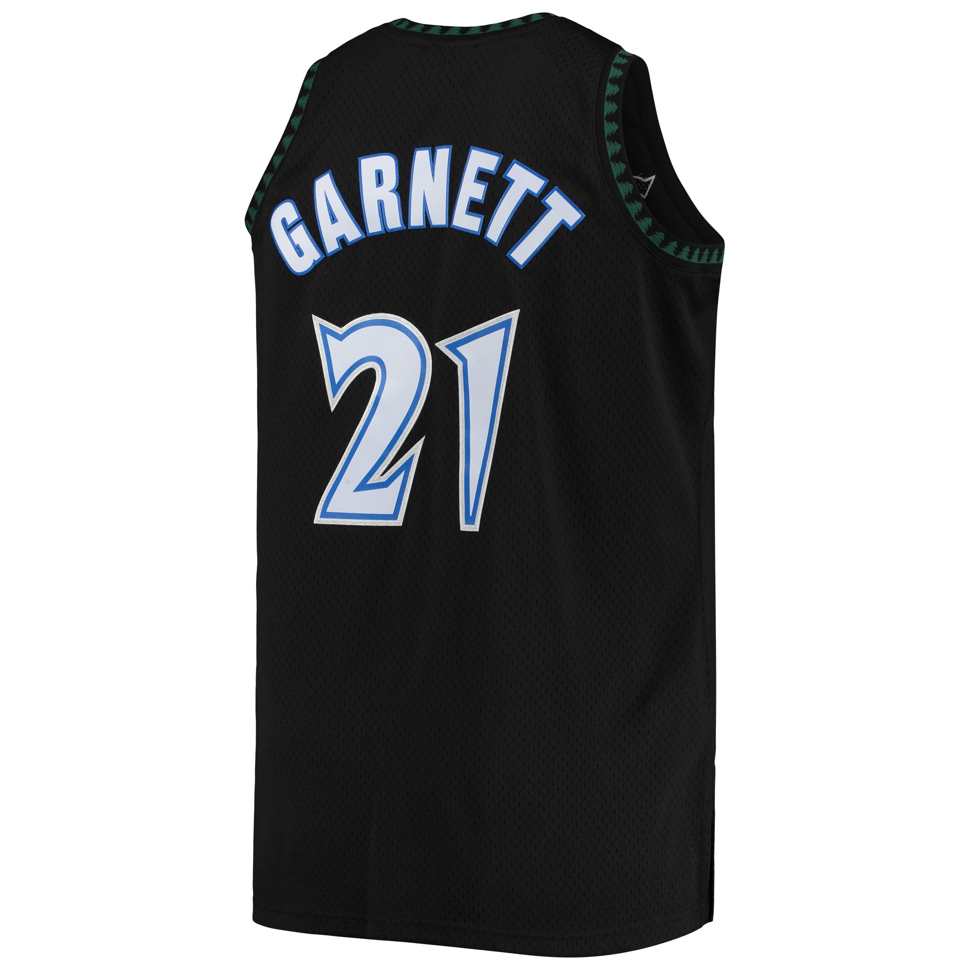 Kevin Garnett Minnesota Timberwolves 1997/98 Big & Tall Hardwood Classics Swingman Jersey - Black - Image 4