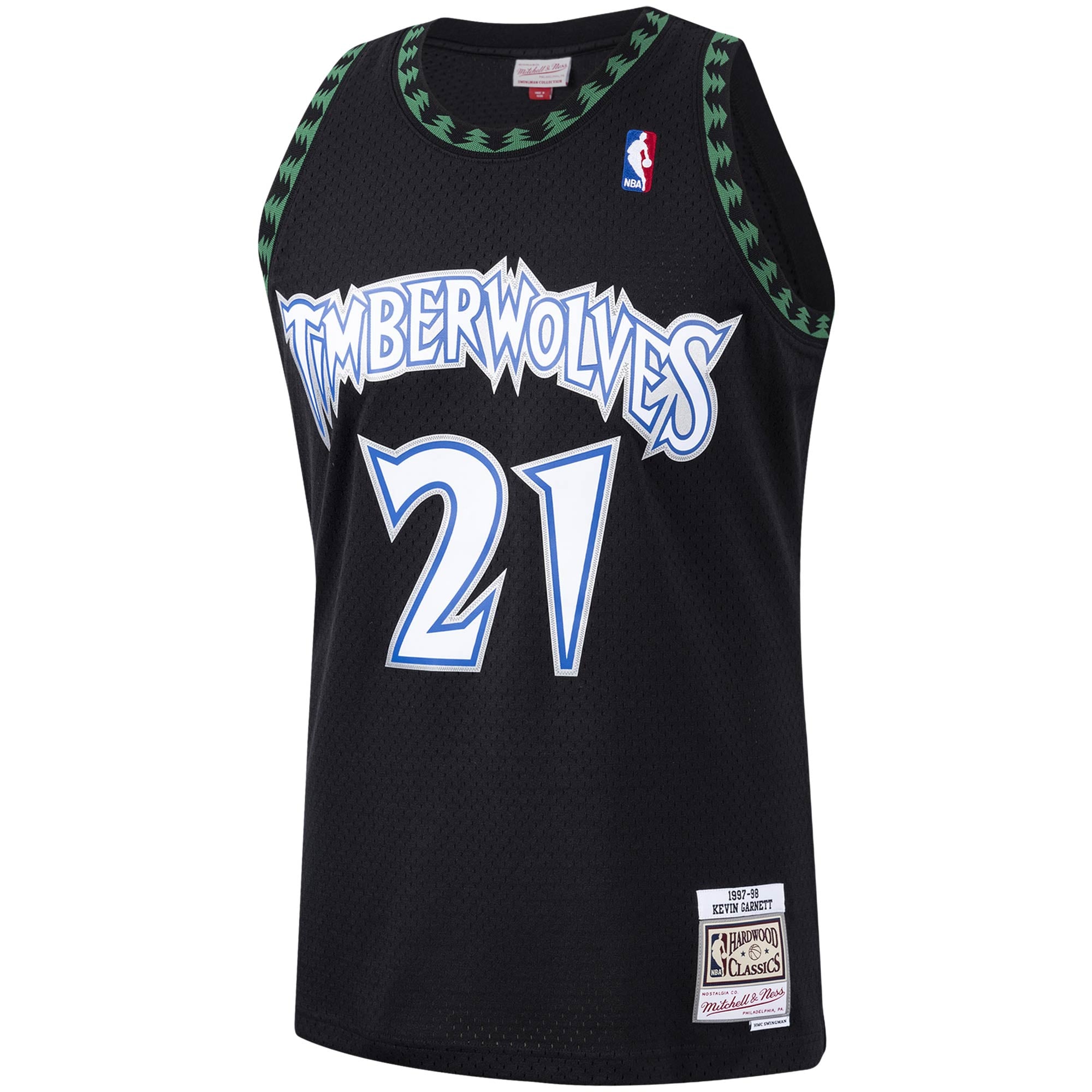 Kevin Garnett Minnesota Timberwolves Hardwood Classics Swingman Jersey - Black - Image 3