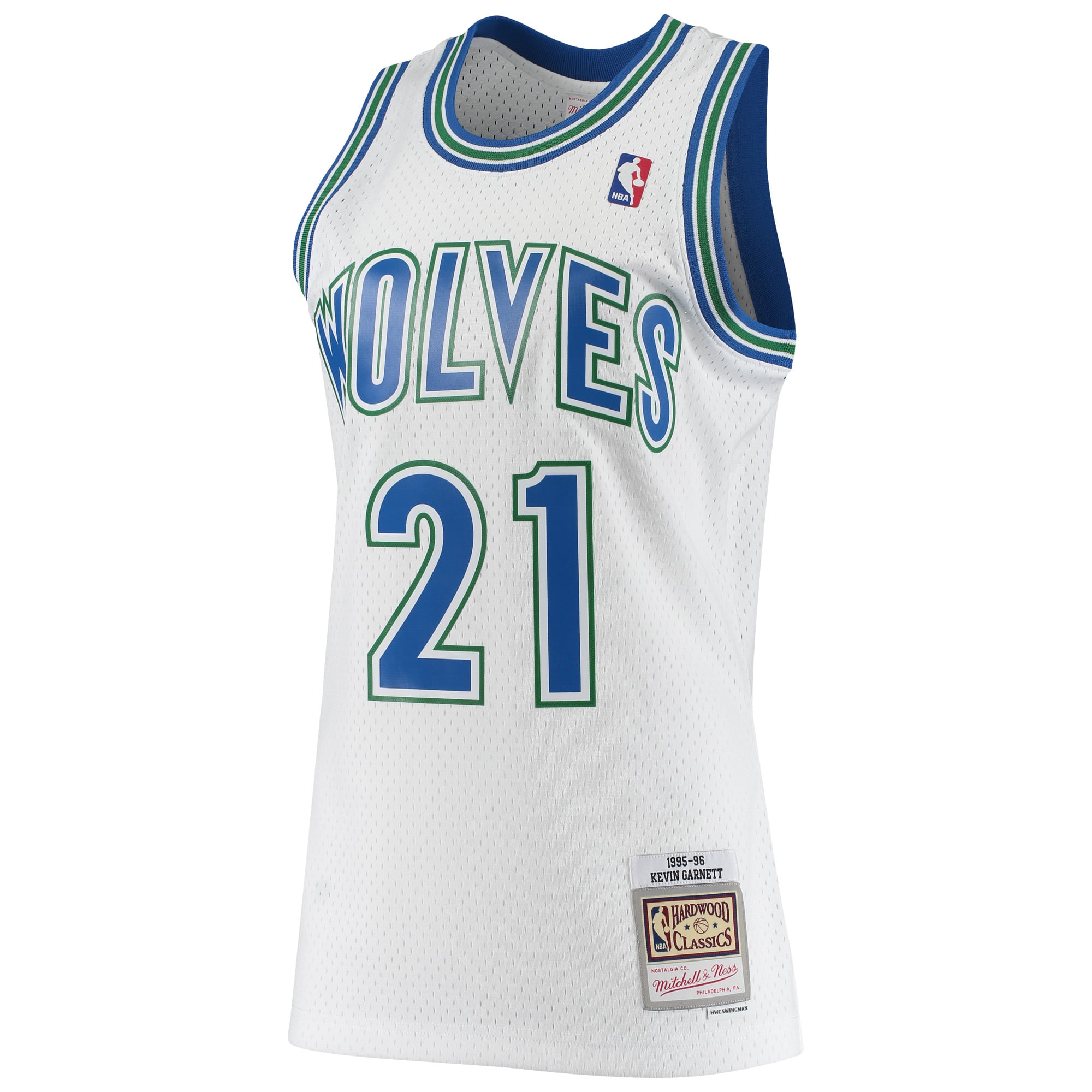 Kevin Garnett Minnesota Timberwolves Hardwood Classics Swingman Jersey - White - Image 3