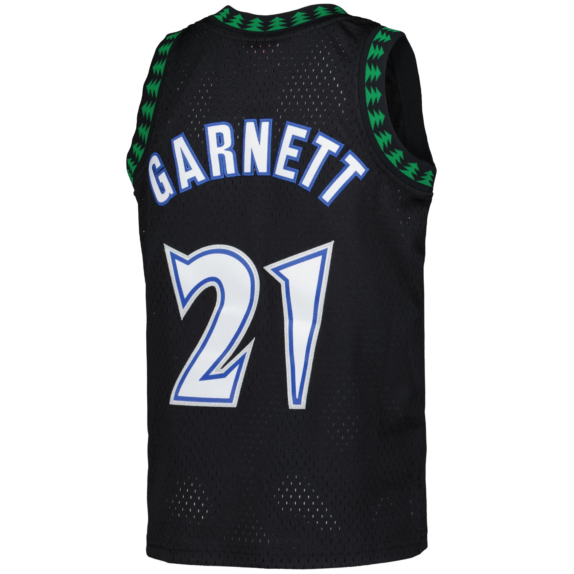 Kevin Garnett Minnesota Timberwolves Youth 1997/98 Hardwood Classics Swingman Jersey - Black - Image 4