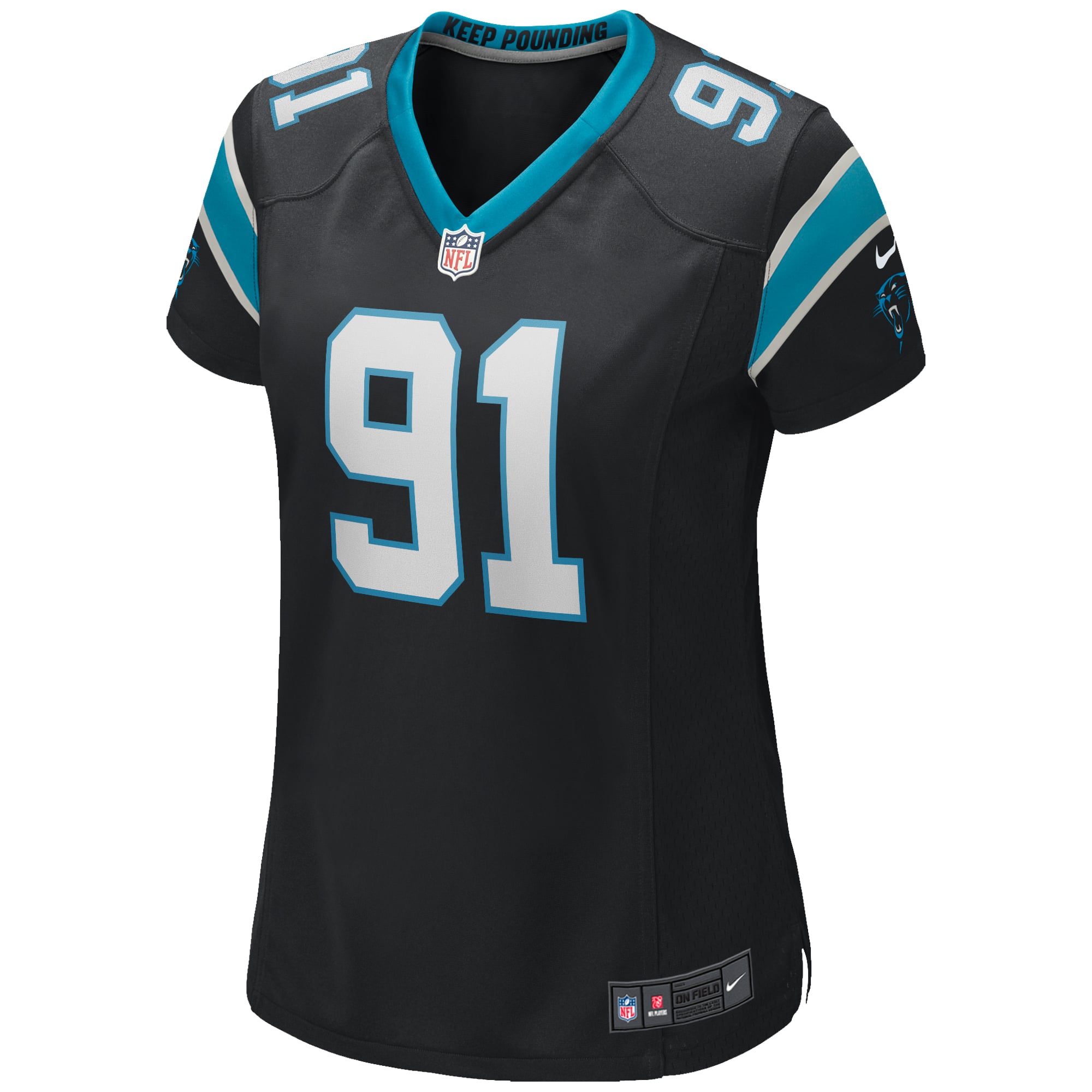 Kevin Greene Carolina Panthers Women's Game Retired Player Jersey - Black - Image 3