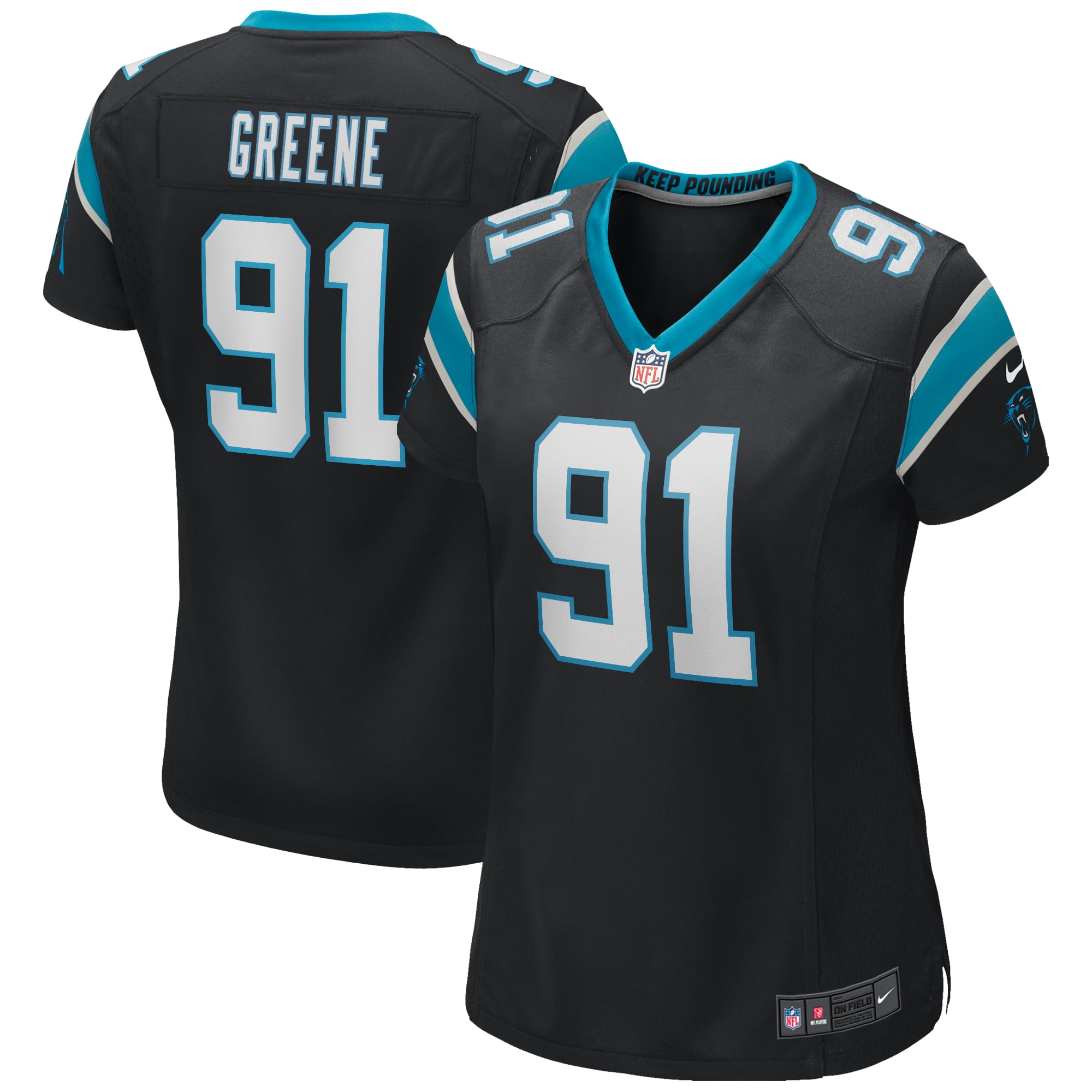 Kevin Greene Carolina Panthers Women's Game Retired Player Jersey - Black - Image 2