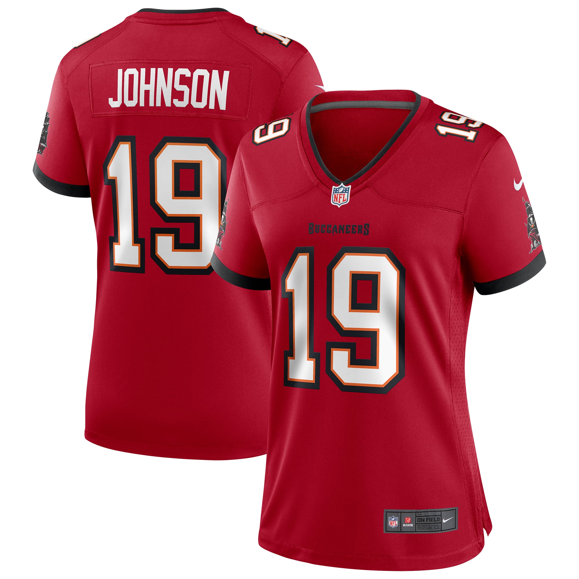 Keyshawn Johnson Tampa Bay Buccaneers Women's Game Retired Player Jersey - Red - Image 2