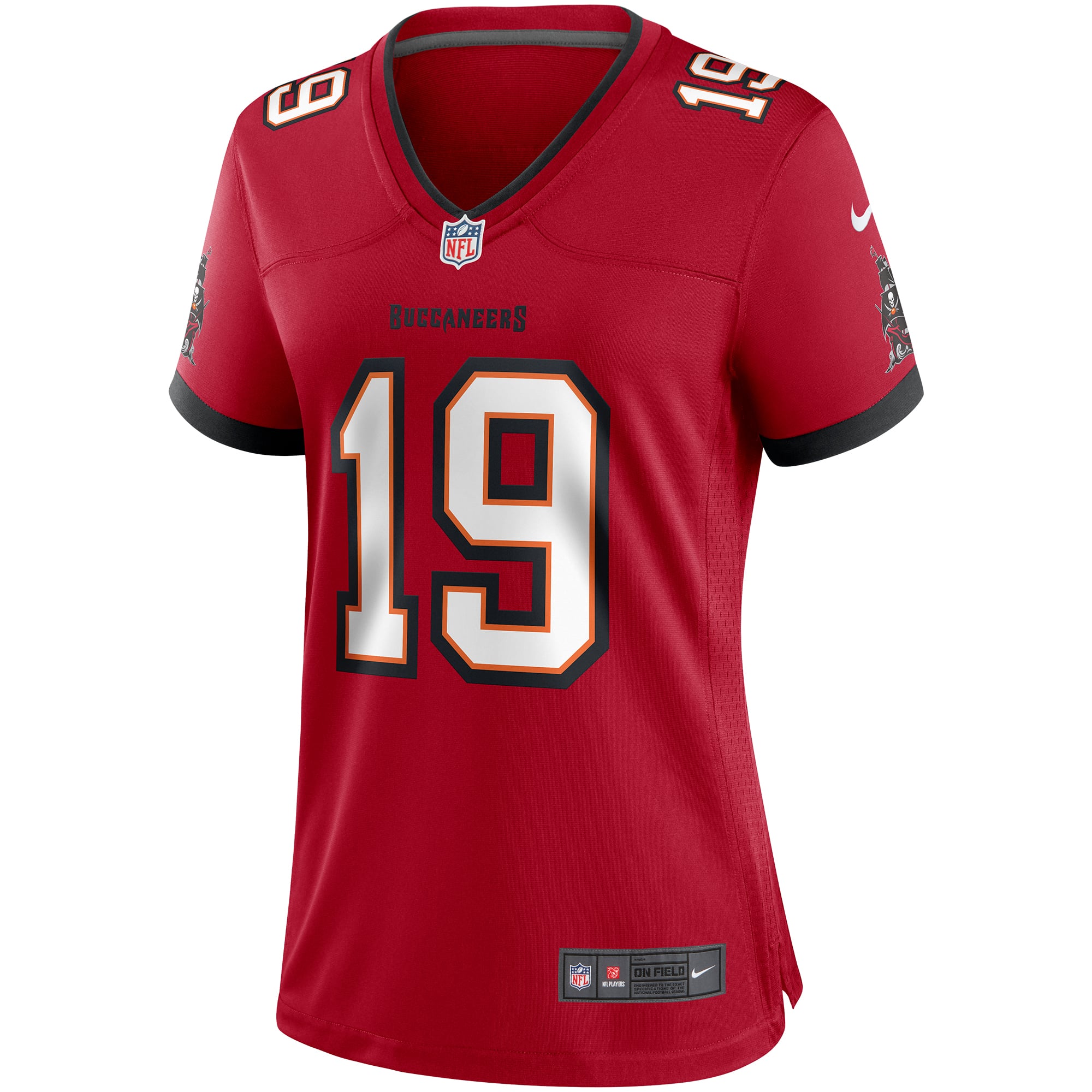 Keyshawn Johnson Tampa Bay Buccaneers Women's Game Retired Player Jersey - Red - Image 3