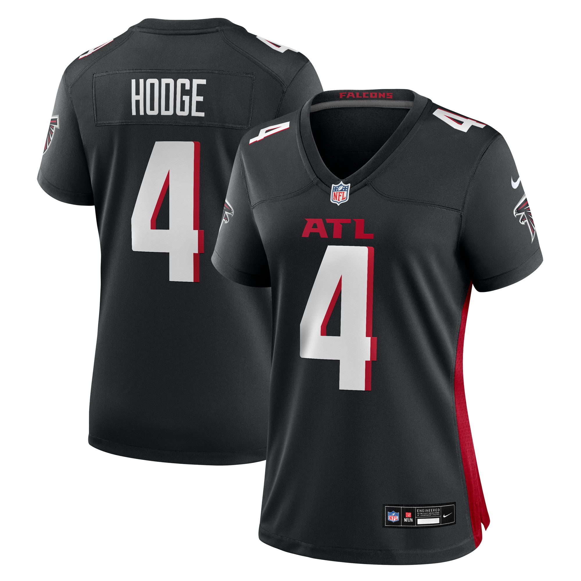 KhaDarel Hodge Atlanta Falcons Women's Team Game Jersey - Black - Image 2