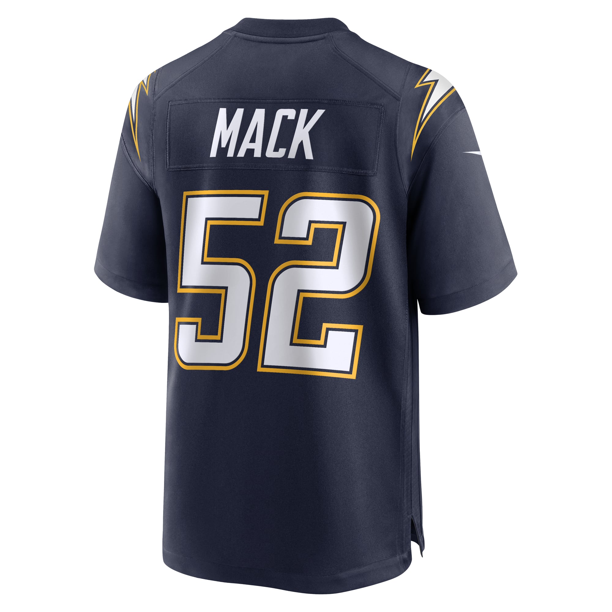 Khalil Mack Los Angeles Chargers Alternate Charger Power Game Player Jersey - Navy - Image 4