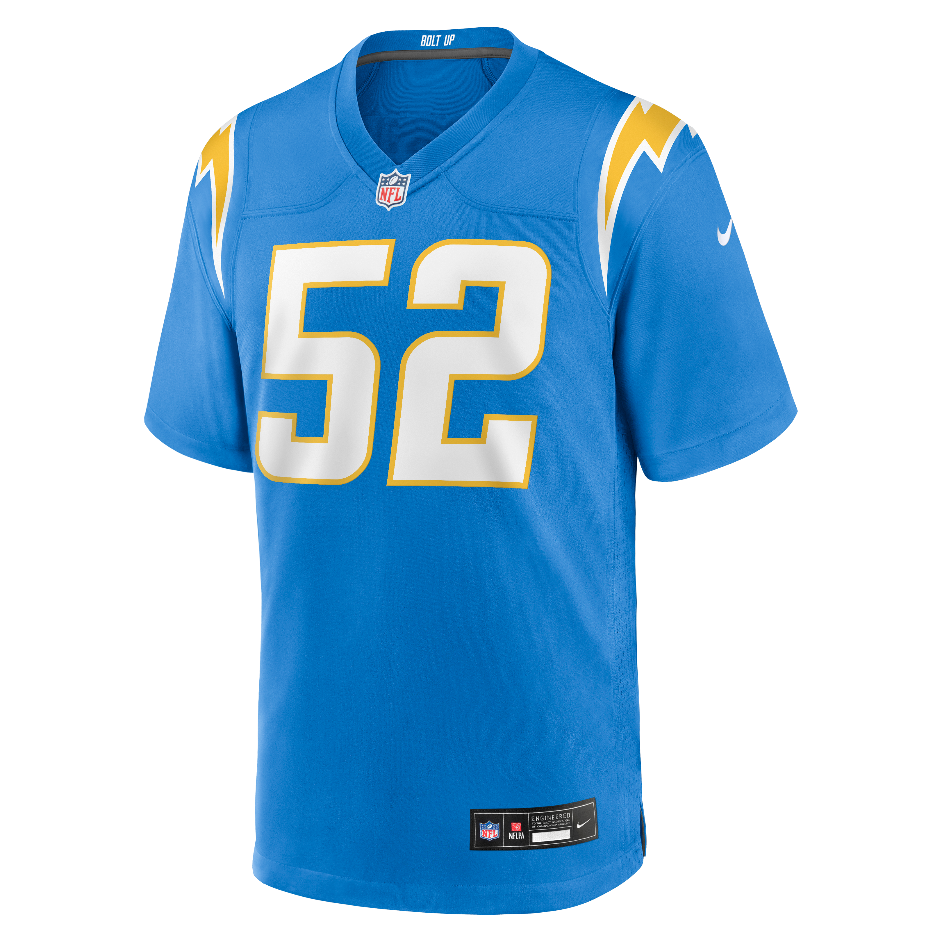 Khalil Mack Los Angeles Chargers Game Jersey - Powder Blue - Image 3