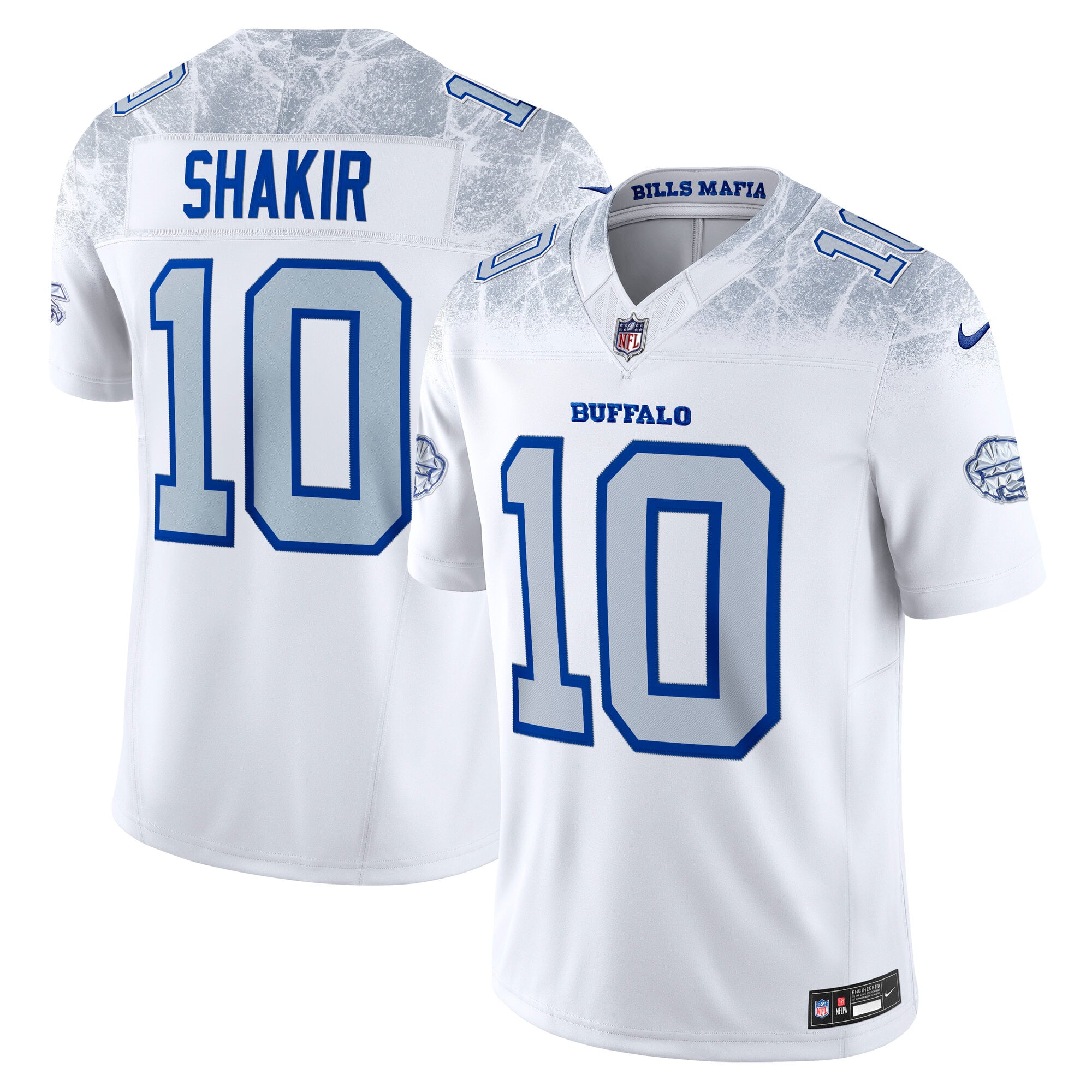 Khalil Shakir Buffalo Bills 2025 Rivalries Collection Stitched Limited Jersey - White - Image 2