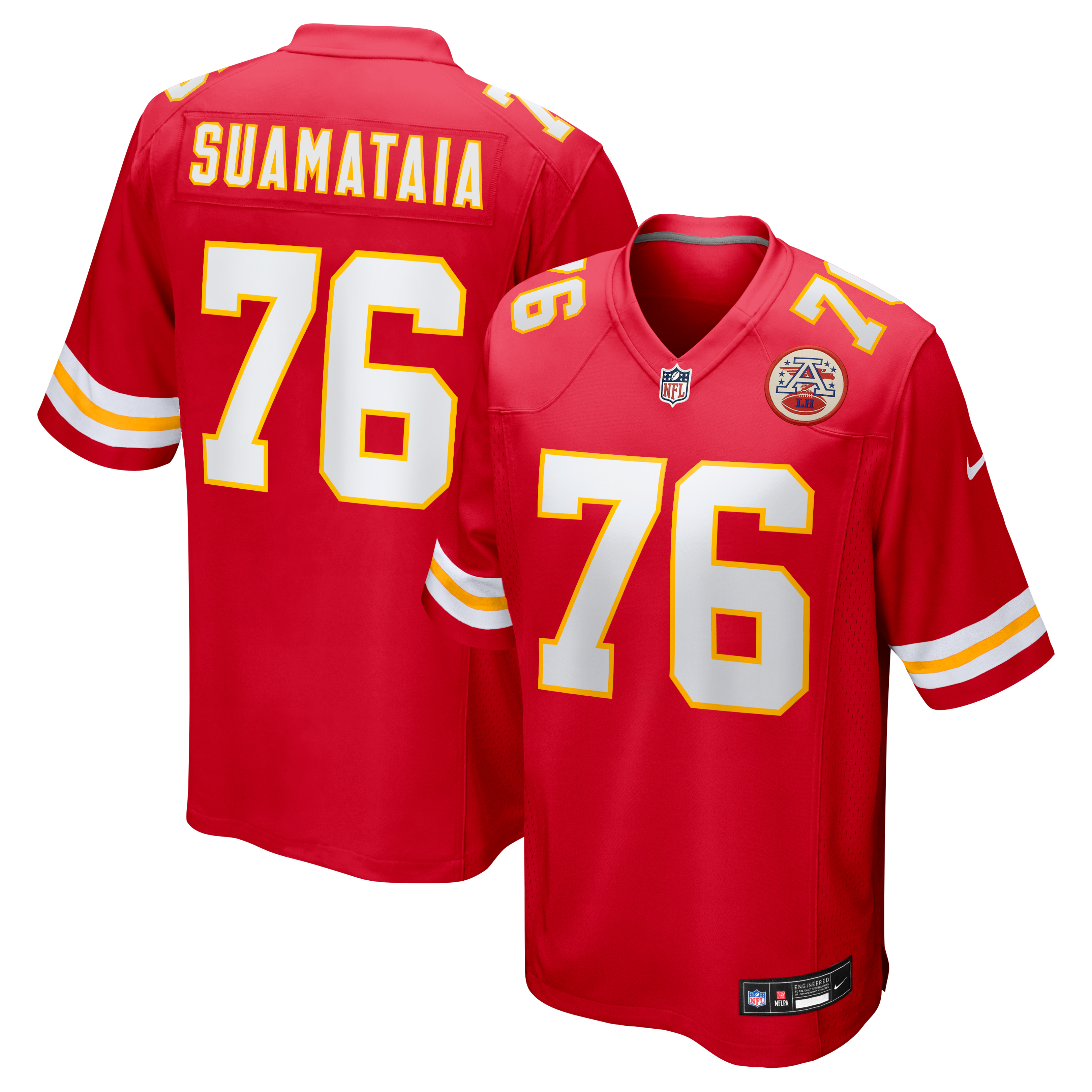 Kingsley Suamataia Kansas City Chiefs Game Jersey - Red