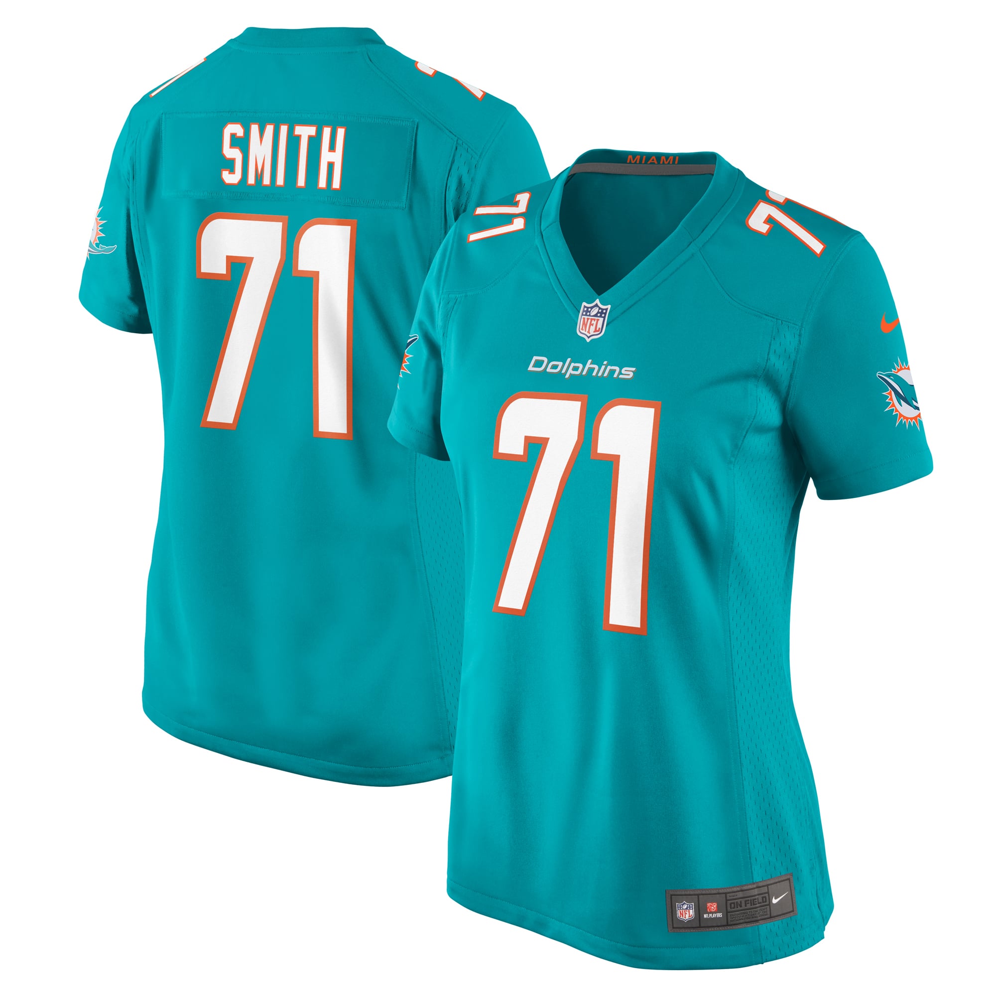 Kion Smith Miami Dolphins Women's Game Jersey - Aqua