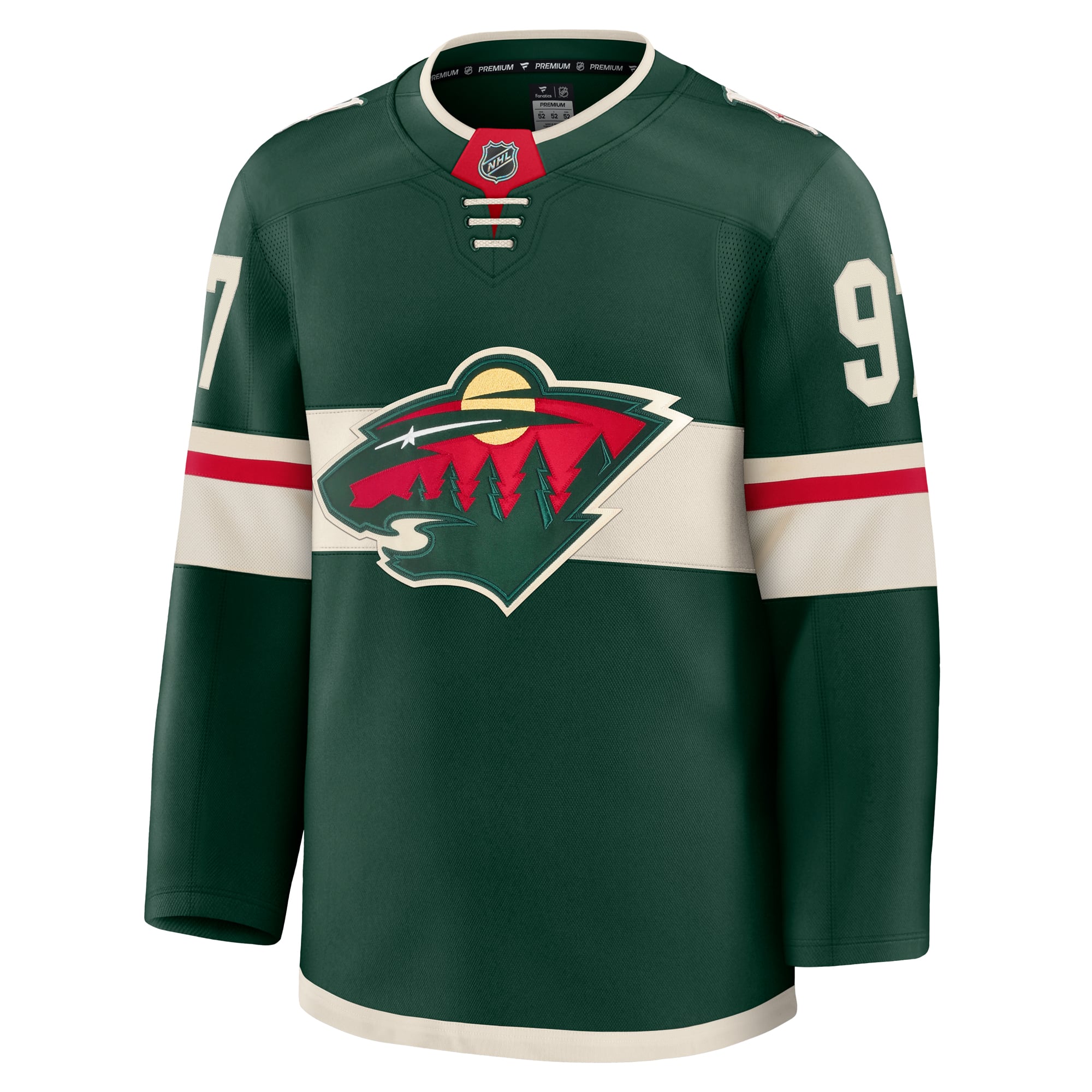 Kirill Kaprizov Minnesota Wild Home Premium Jersey - Green - Image 3