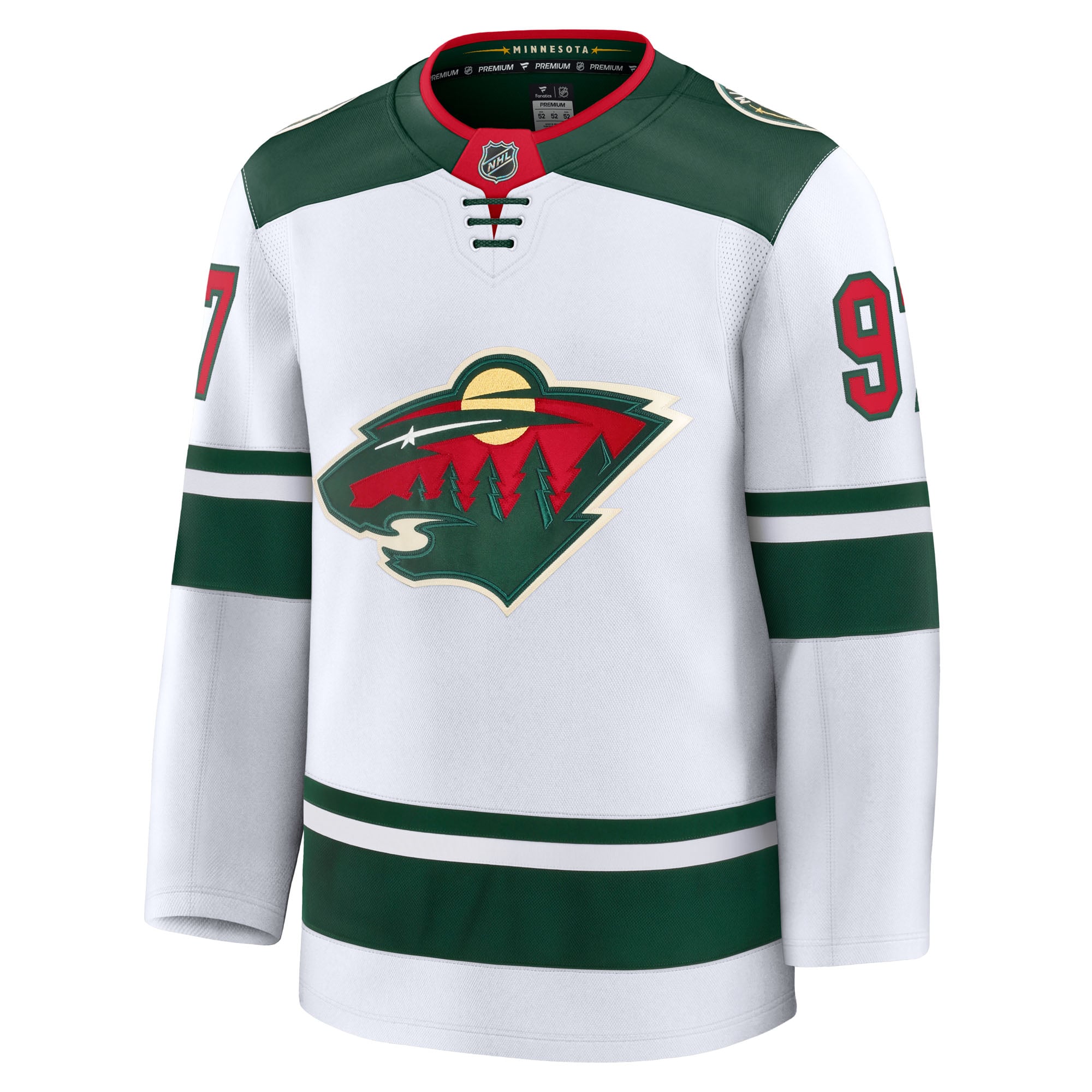 Kirill Kaprizov Minnesota Wild Home Premium Jersey - White - Image 3