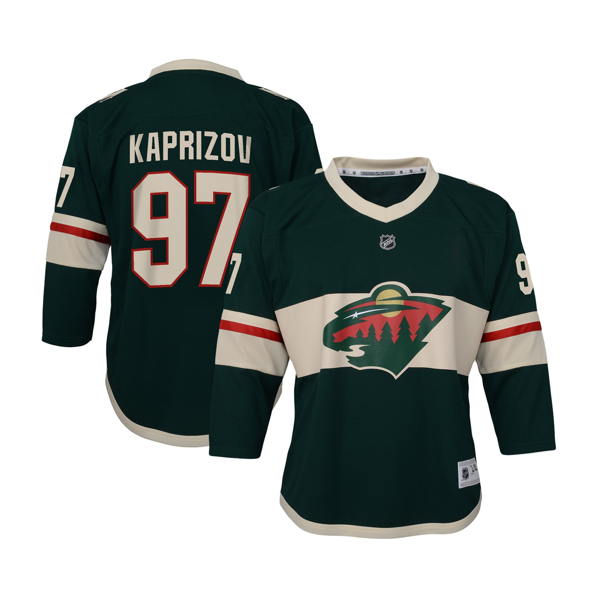 Kirill Kaprizov Minnesota Wild Youth Home Player Jersey - Green