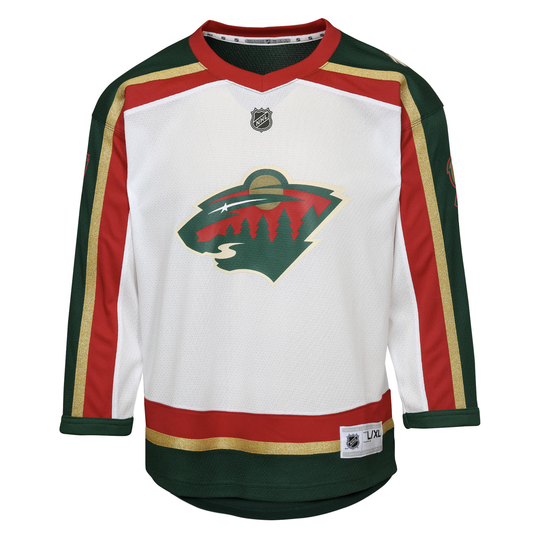 Kirill Kaprizov Minnesota Wild Youth Home Player Jersey - White - Image 3