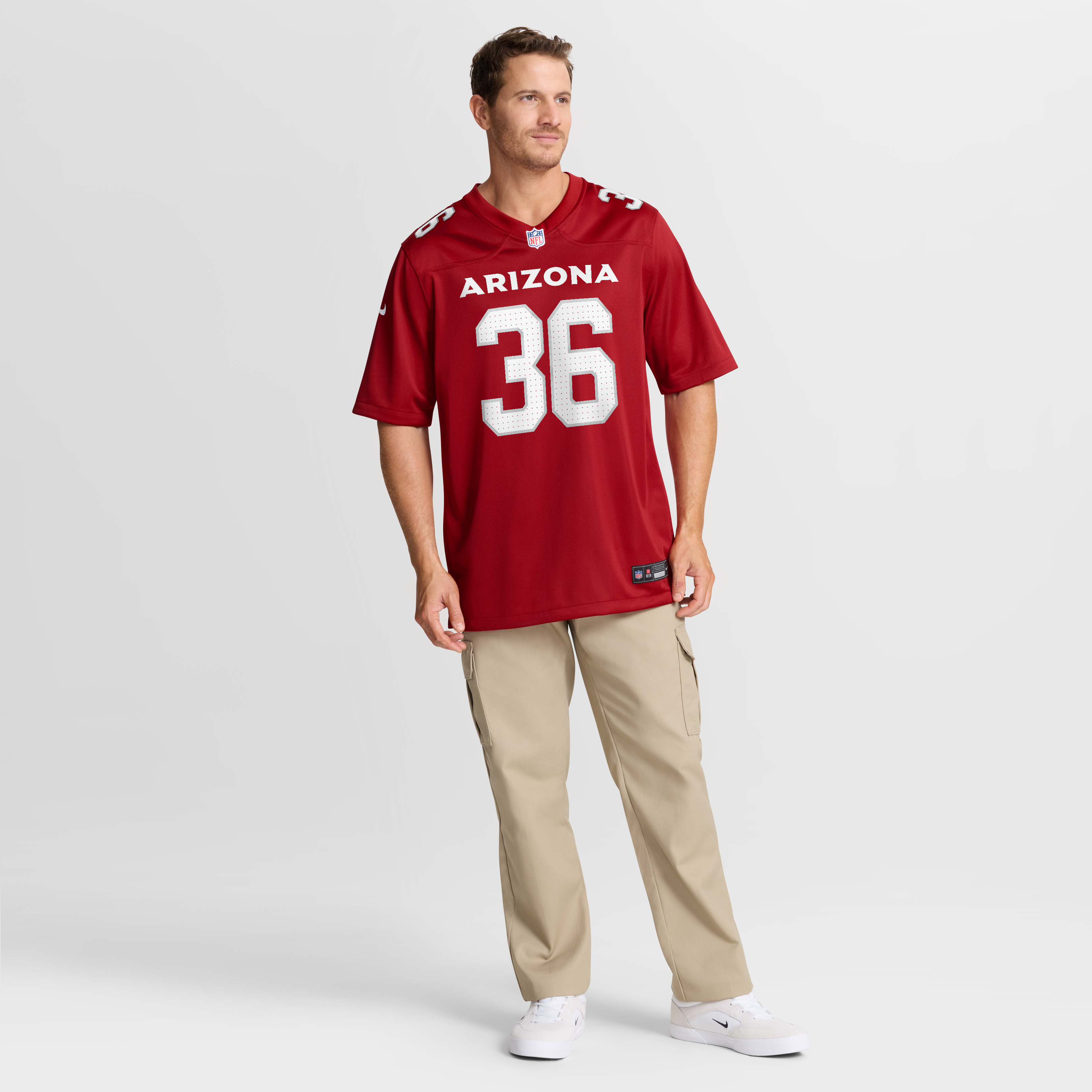 Kitan Crawford Arizona Cardinals Team Game Jersey - Cardinal - Image 8
