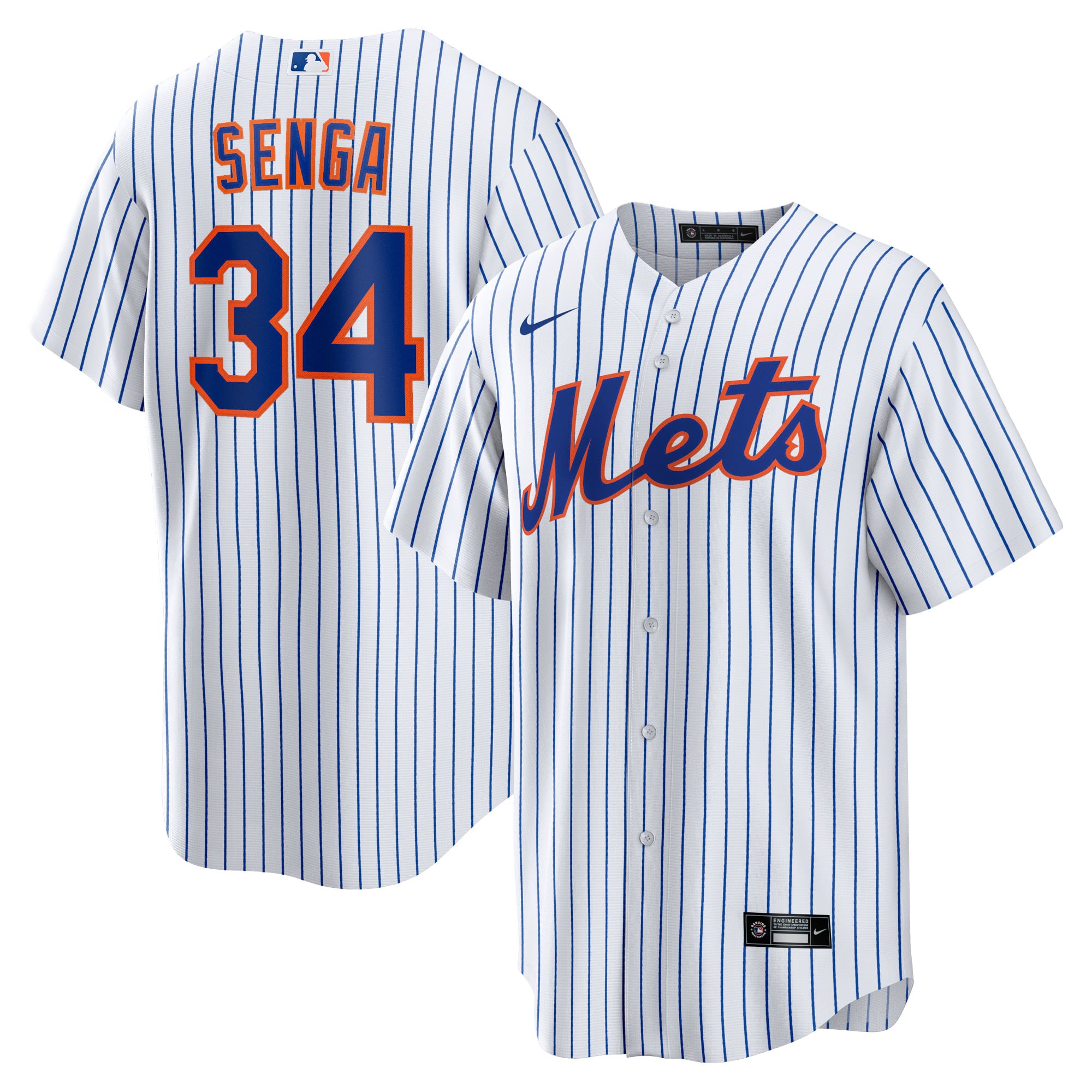 Kodai Senga New York Mets Home Player Jersey - White/Royal - Image 2