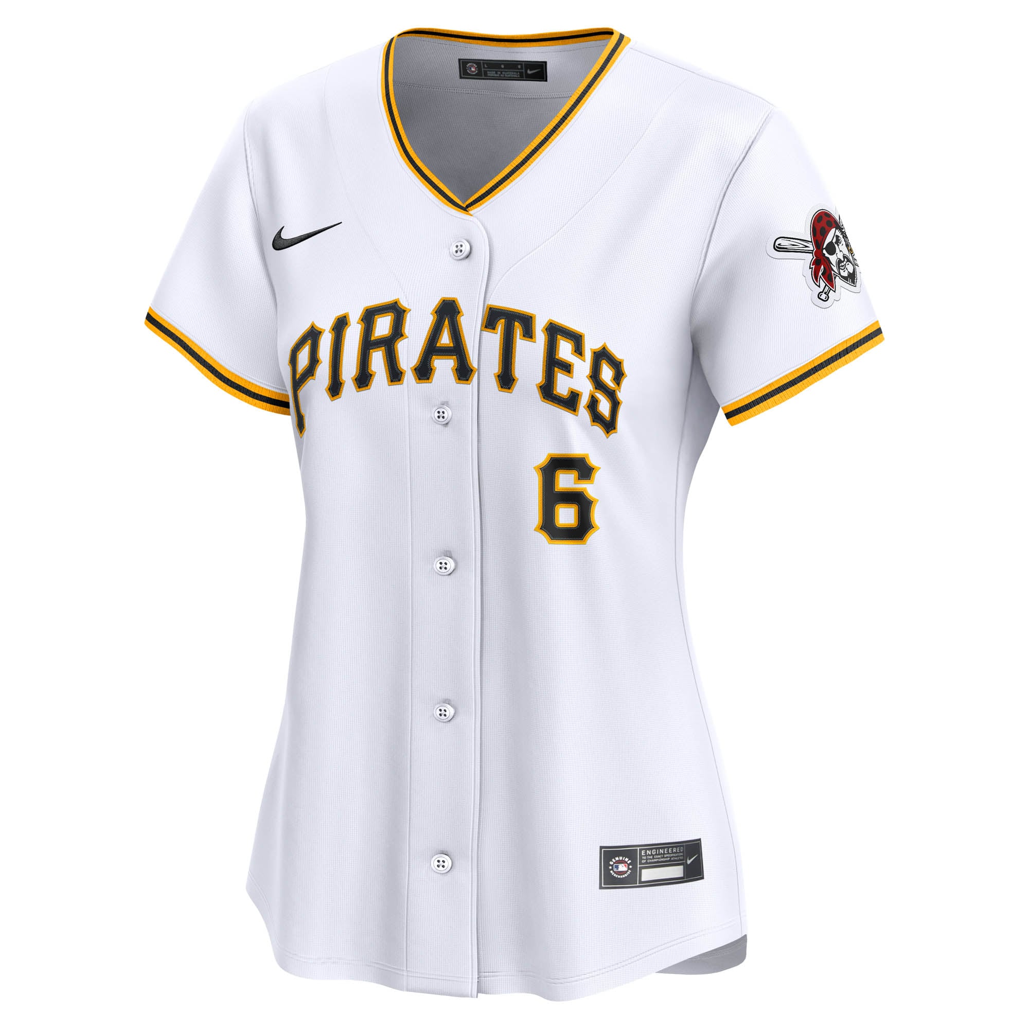 Konnor Griffin Pittsburgh Pirates Women's Home Limited Jersey - White - Image 3