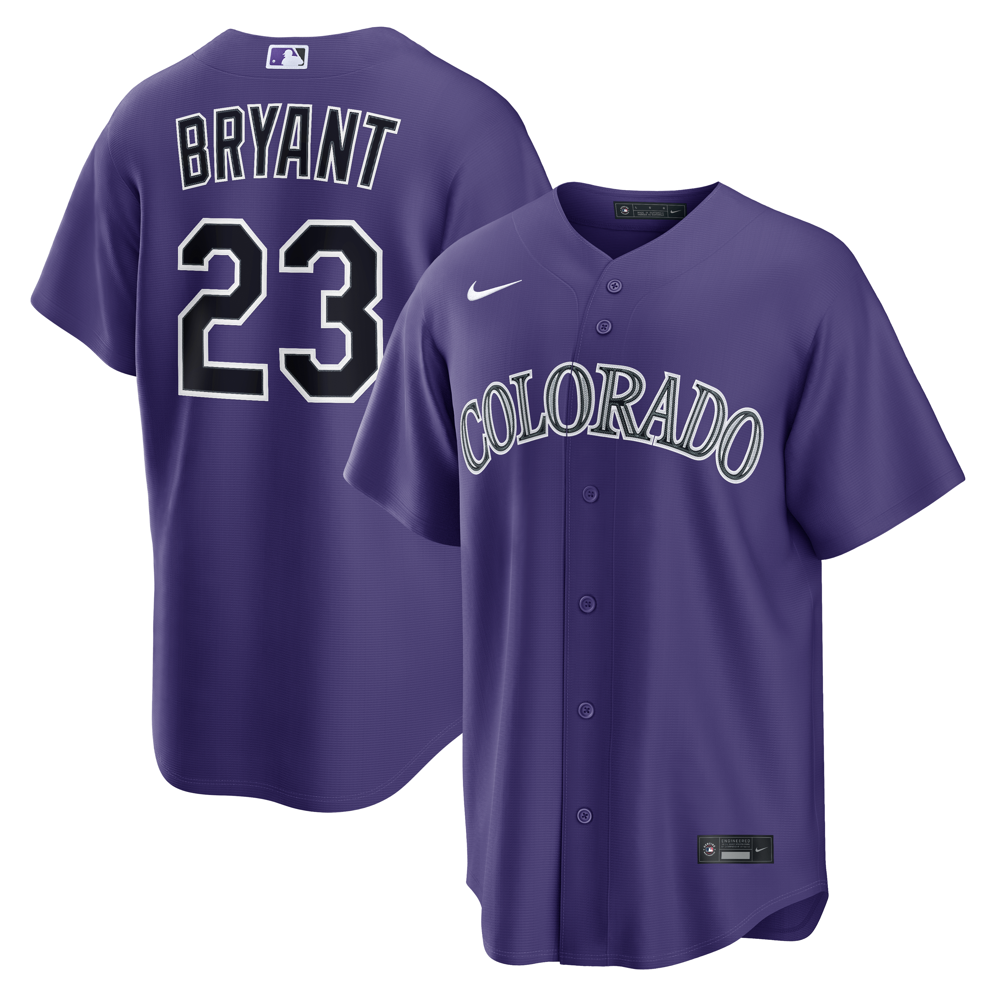 Kris Bryant Colorado Rockies Alternate Jersey - Purple