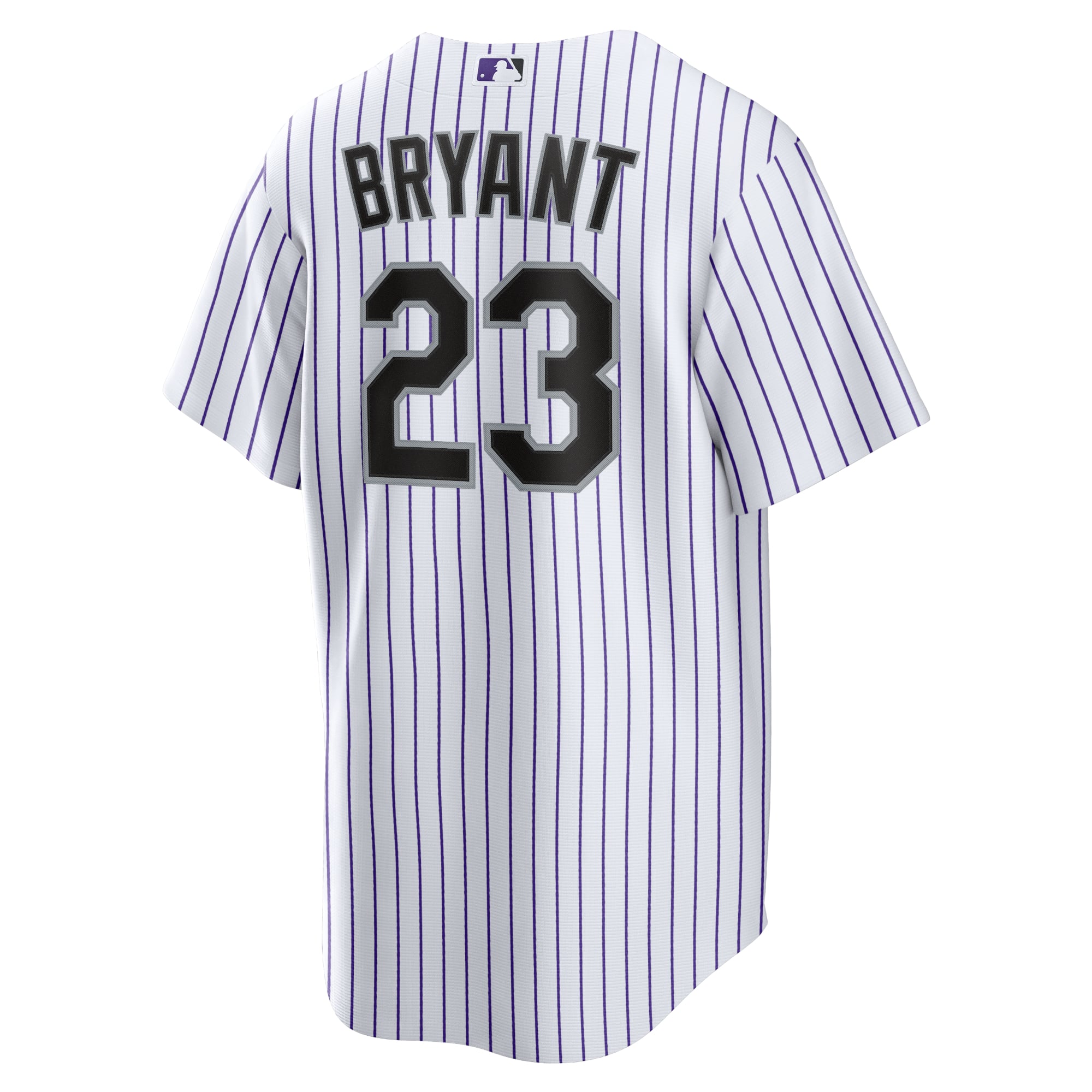Kris Bryant Colorado Rockies Player Jersey - White/Purple - Image 4