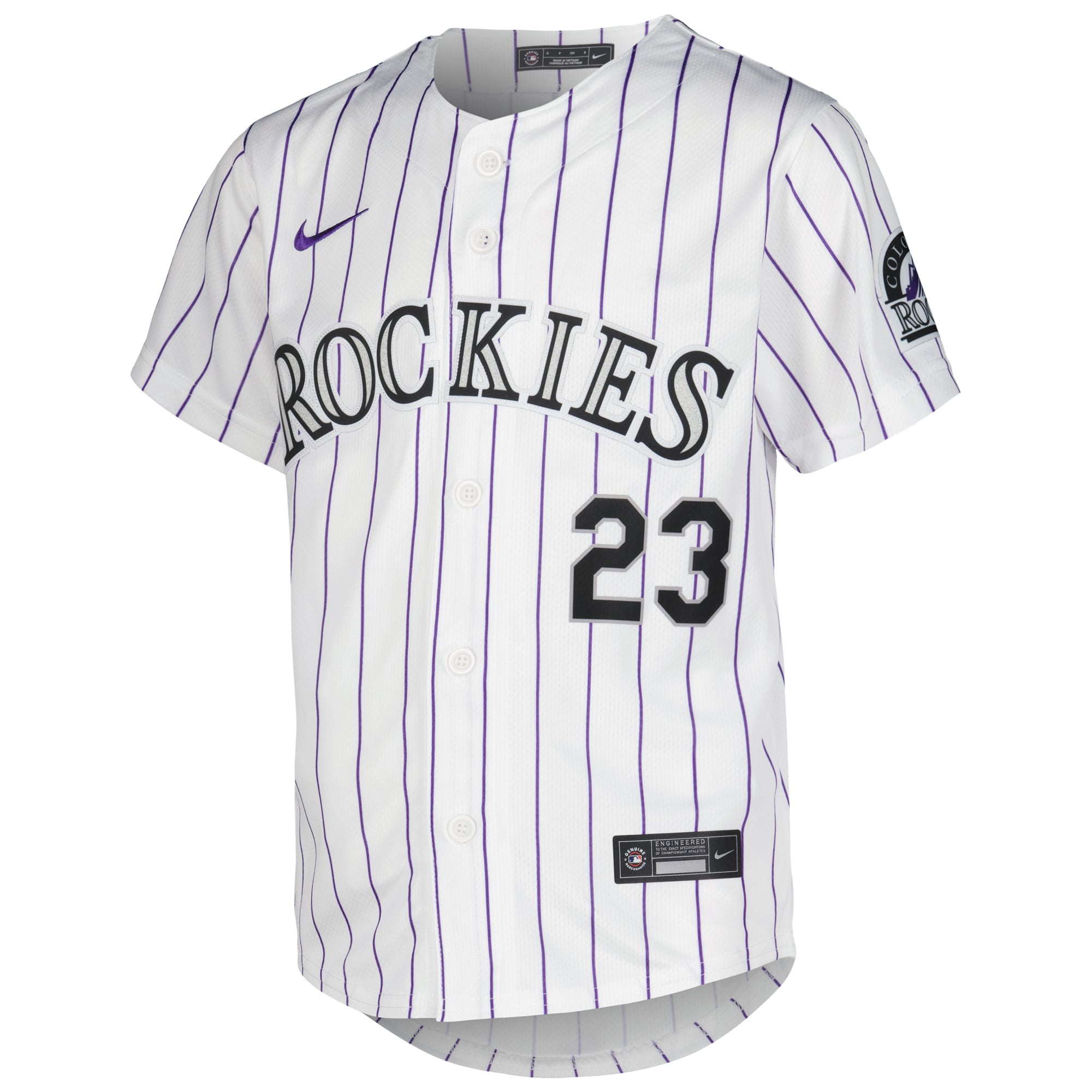 Kris Bryant Colorado Rockies Youth Alternate Limited Player Jersey - White - Image 3