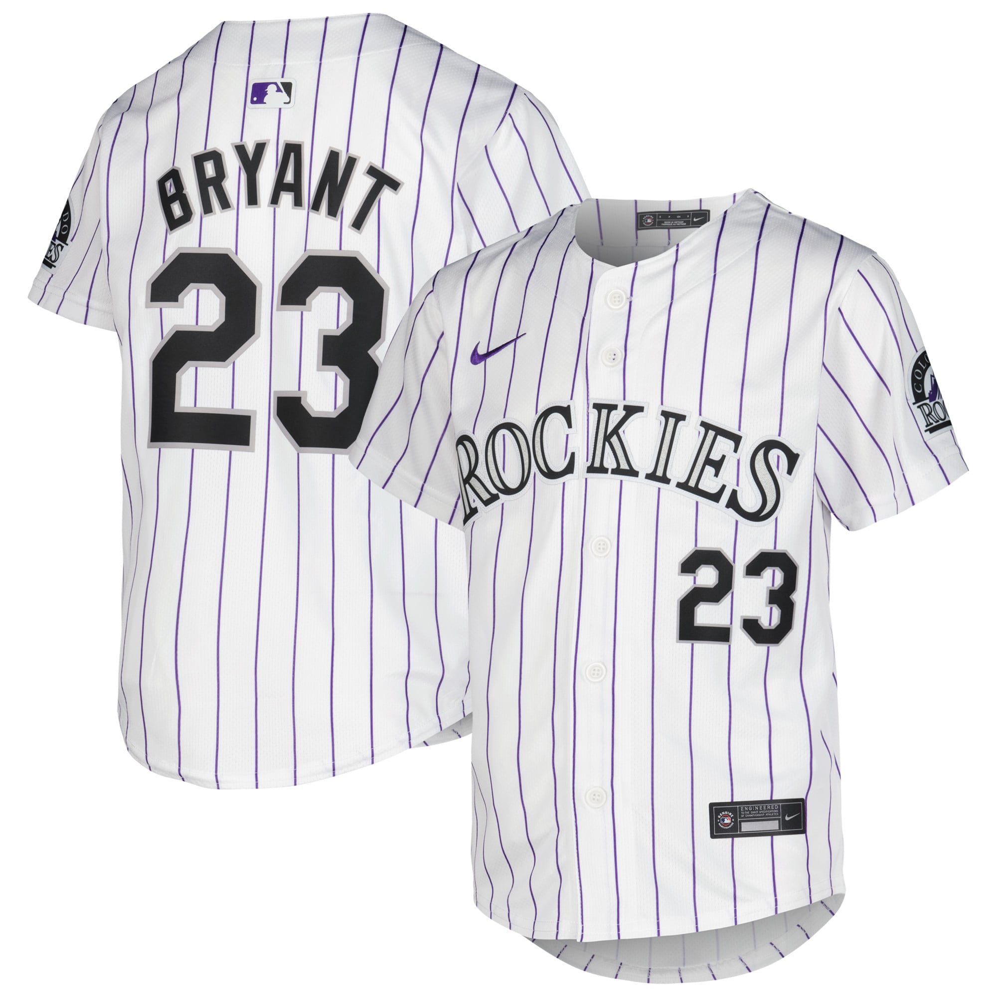 Kris Bryant Colorado Rockies Youth Alternate Limited Player Jersey - White