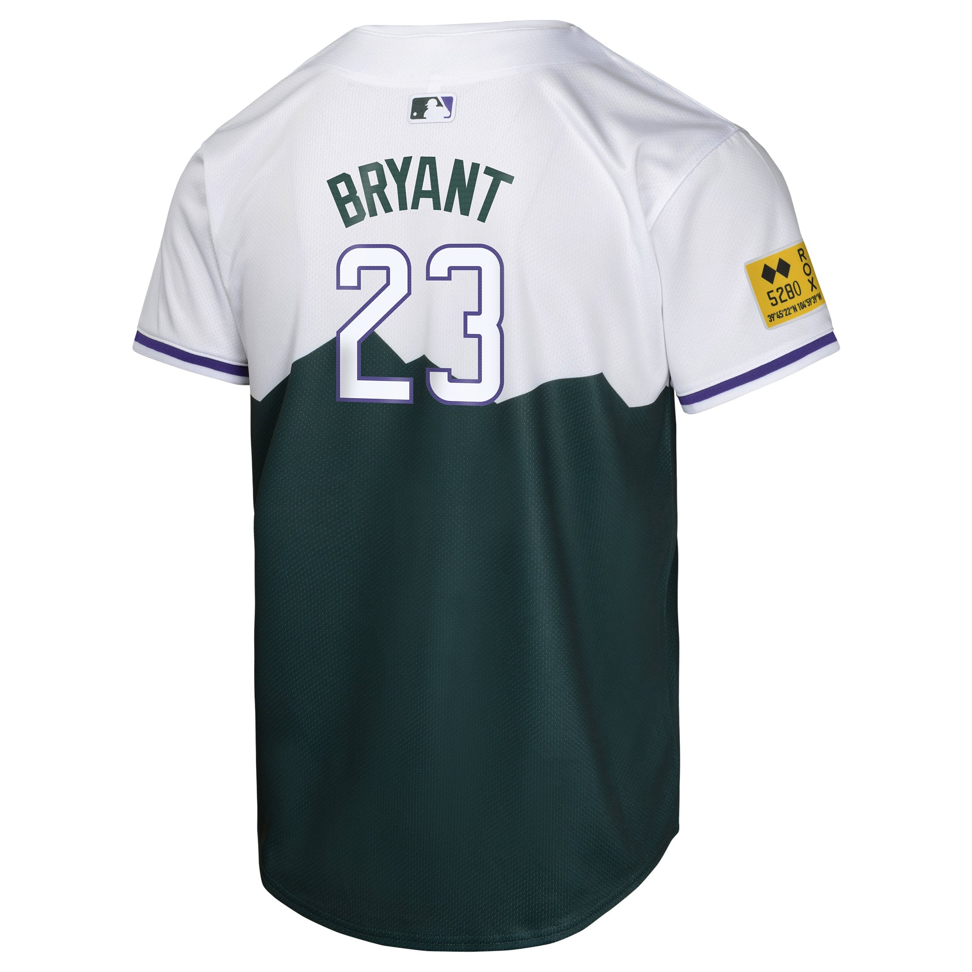 Kris Bryant Colorado Rockies Youth City Connect Limited Player Jersey - Green - Image 4