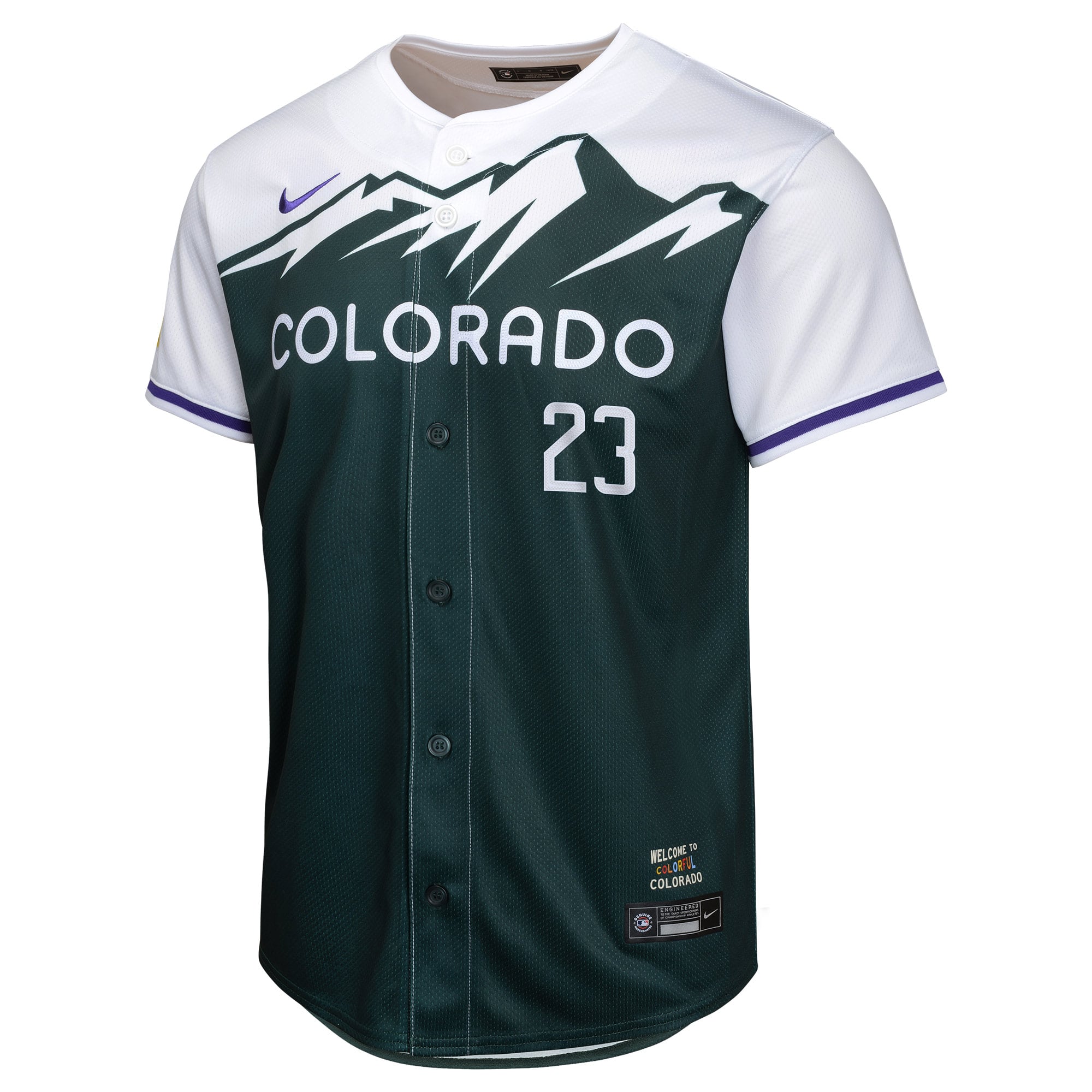 Kris Bryant Colorado Rockies Youth City Connect Limited Player Jersey - Green - Image 3