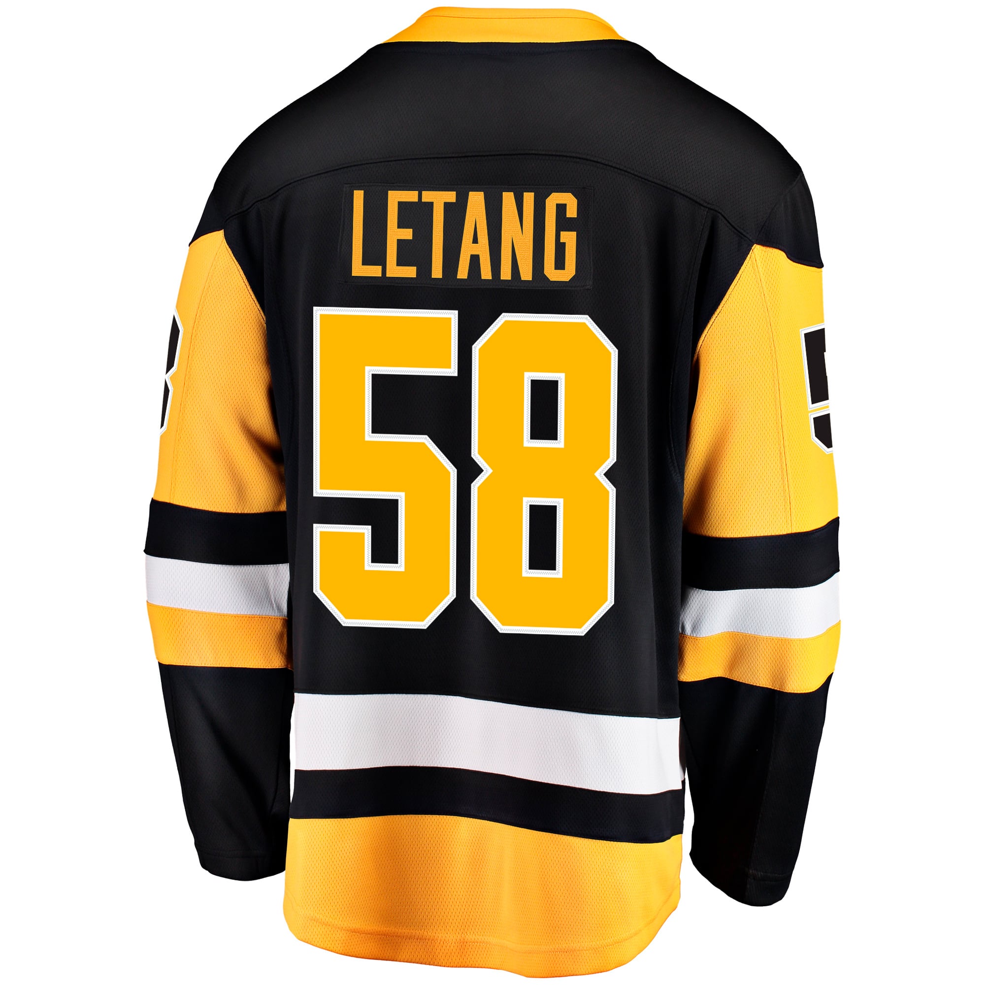 Kris Letang Pittsburgh Penguins Home Breakaway Jersey - Black - Image 4
