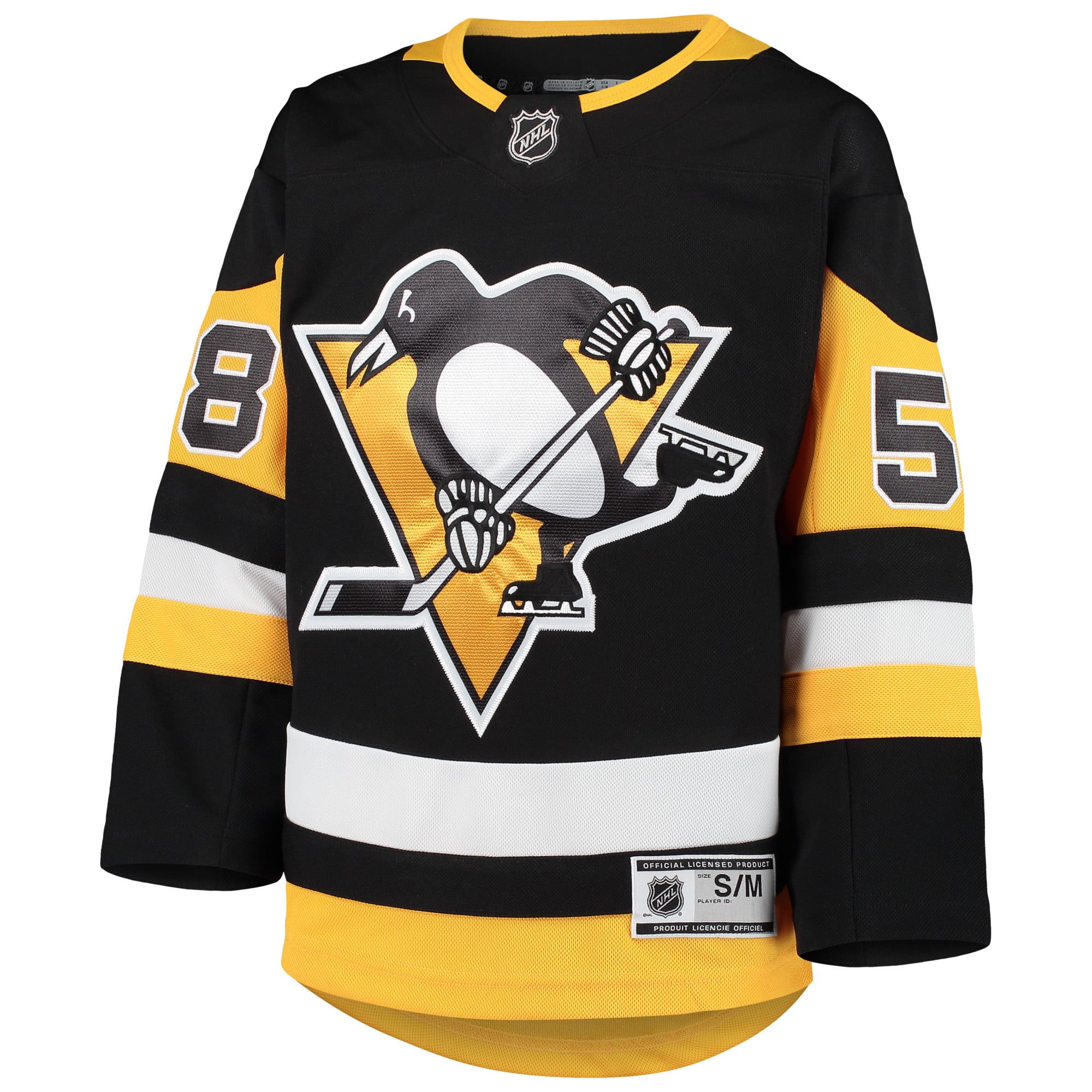 Kris Letang Pittsburgh Penguins Youth Premier Player Jersey - Black - Image 3