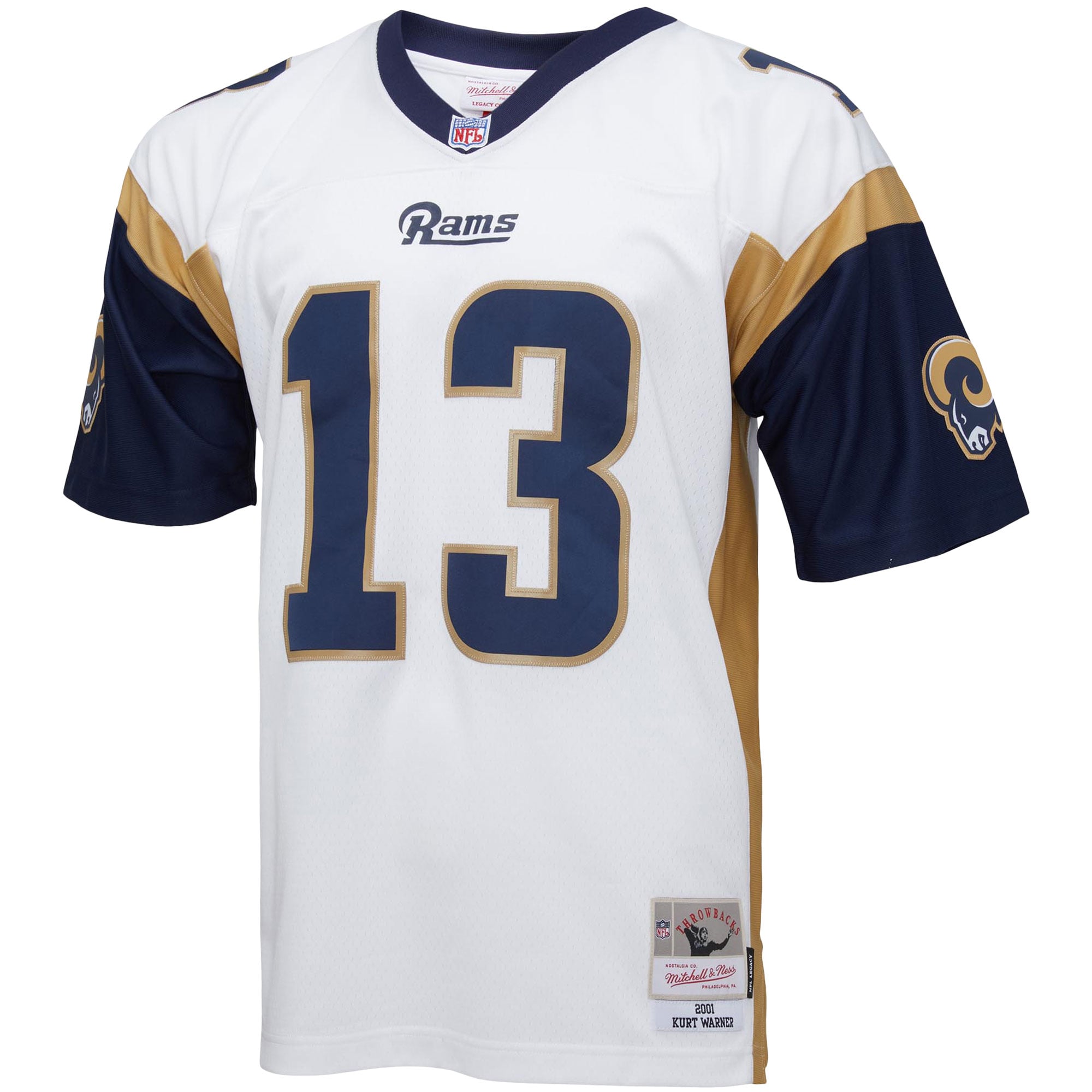 Kurt Warner Los Angeles Rams Big & Tall 2001 Retired Player Jersey - White - Image 3